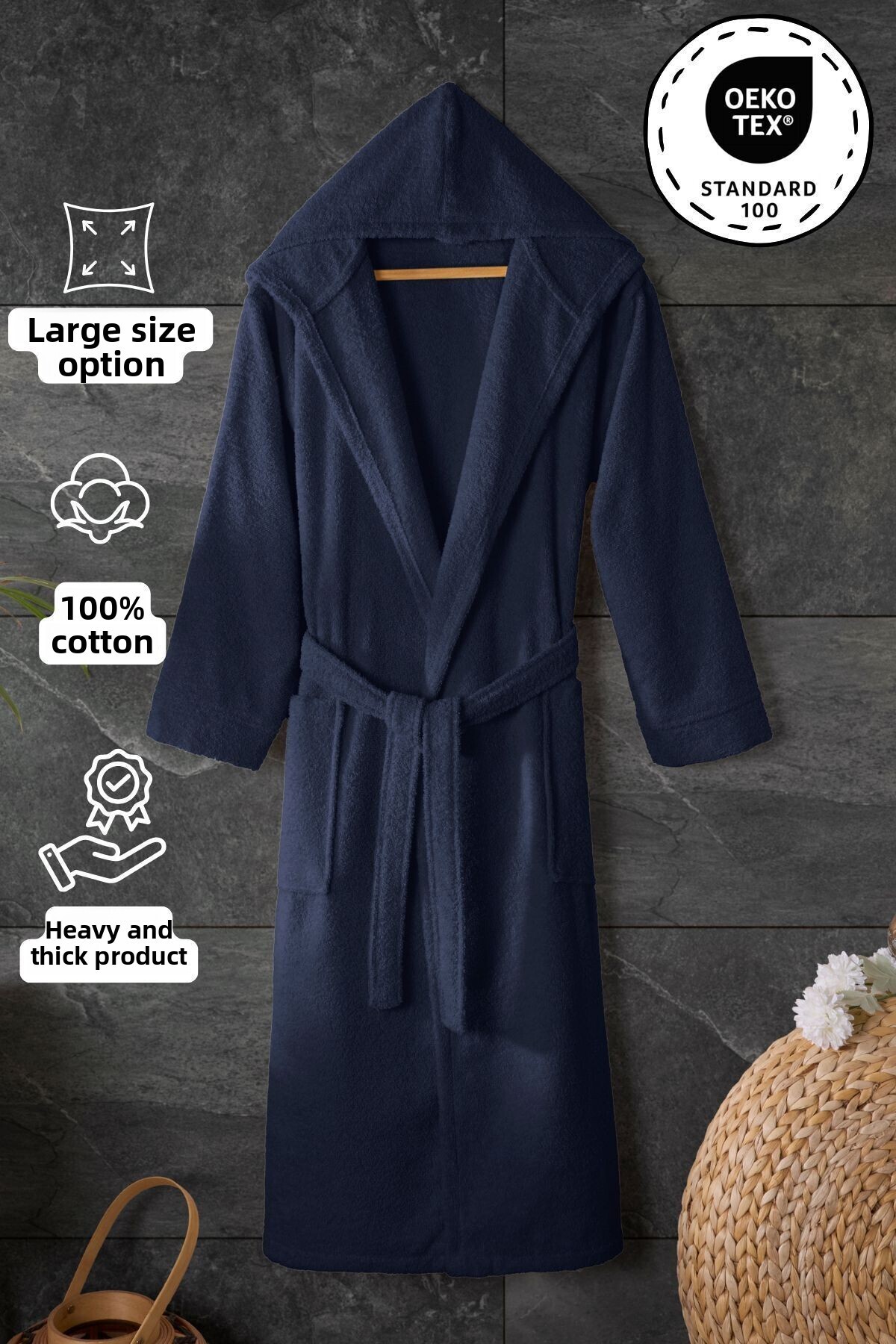 My Catherine Gonca Premium 100% bavlněný župan s kapucí |   Vysoká absorpce v...