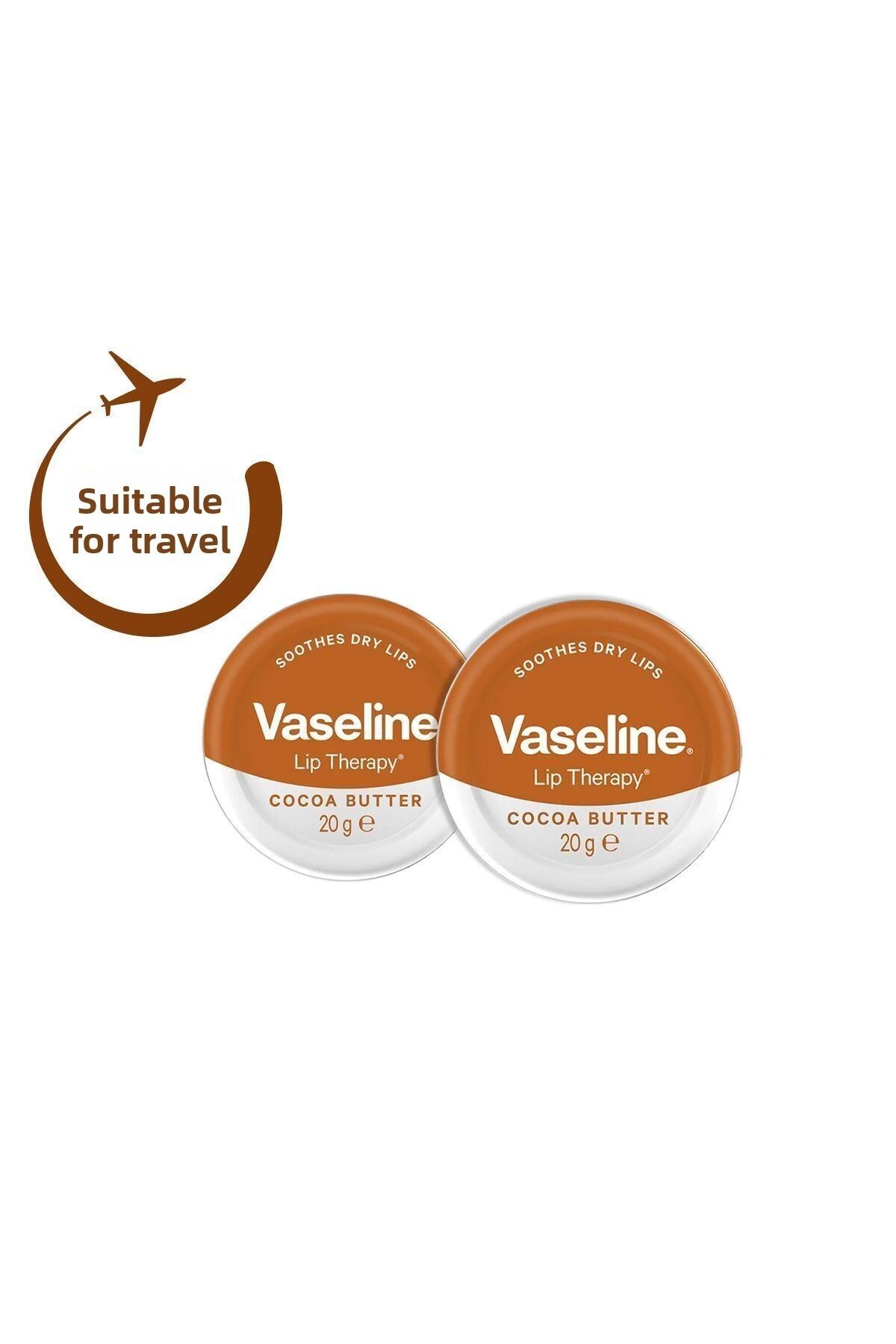 Vaseline-Lip Therapy Softening Lip Cream Cocoa Butter 20 G X2 Pieces 2
