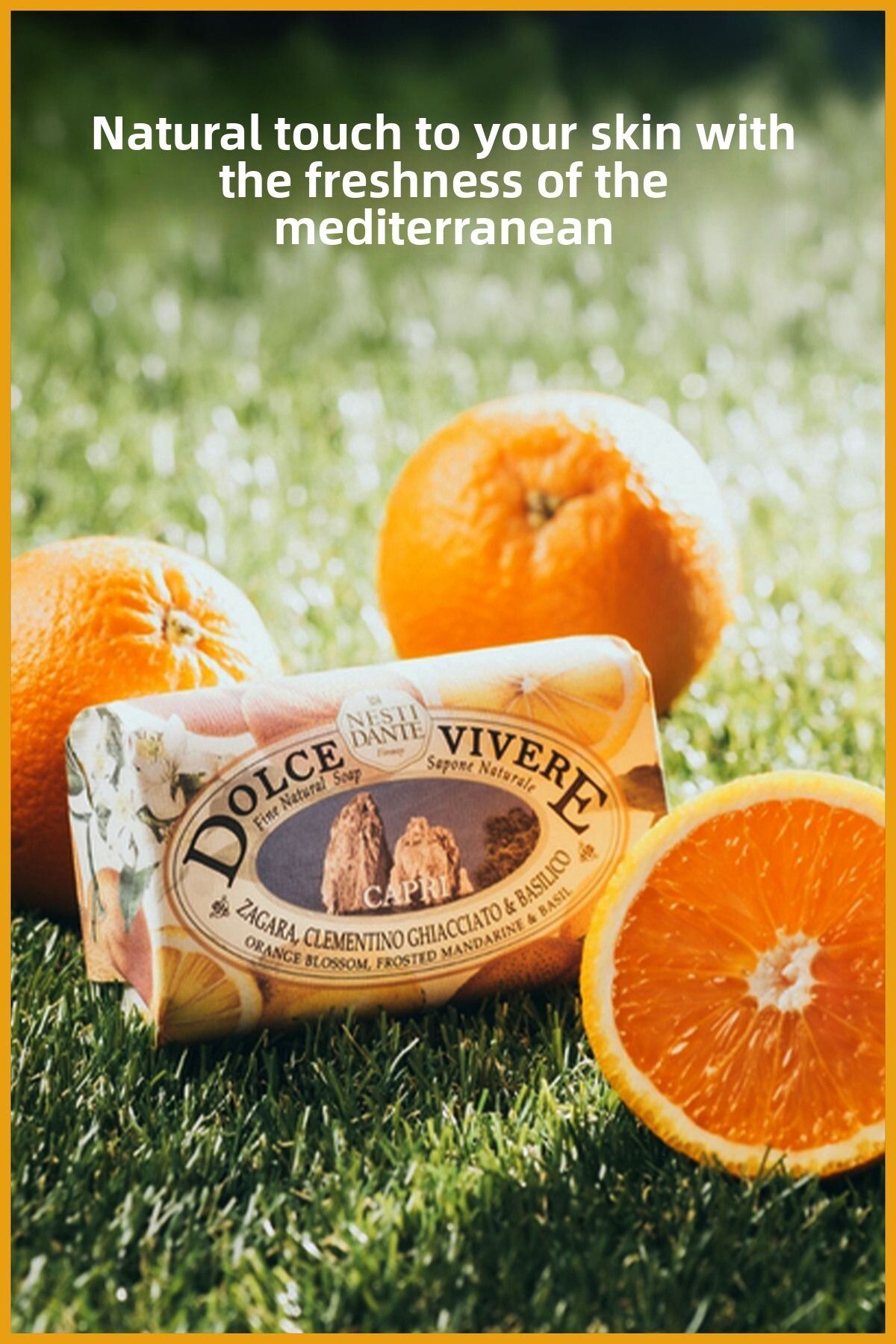 Nesti Dante-Dolce Vivere Capri Solid Soap 250 Gr |   Anti-Stain |   Tangerine, Basil, Orange Flower 5