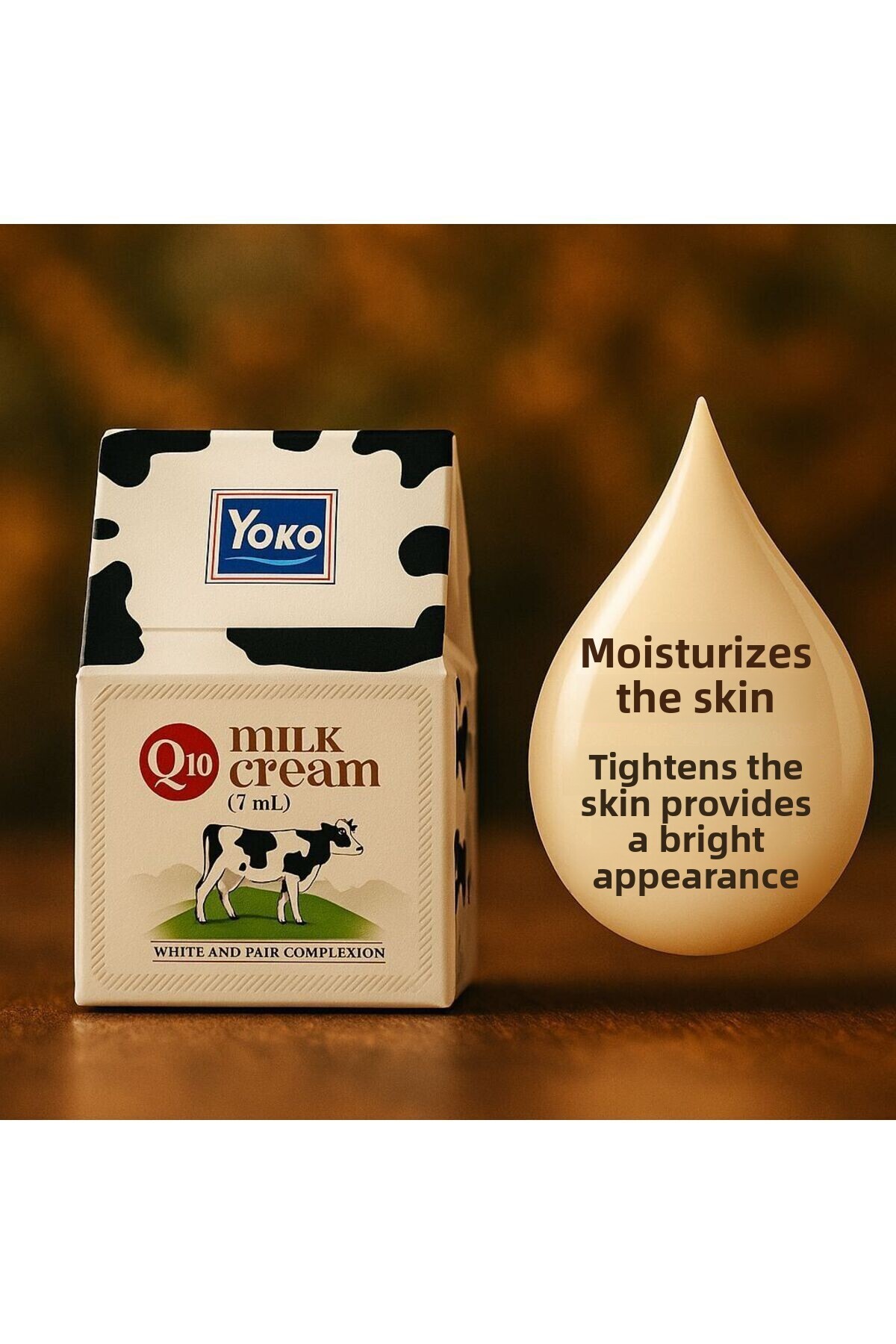 YOKO Milky Brightening Moisturizing Face Care Cream Q10 50 Gr