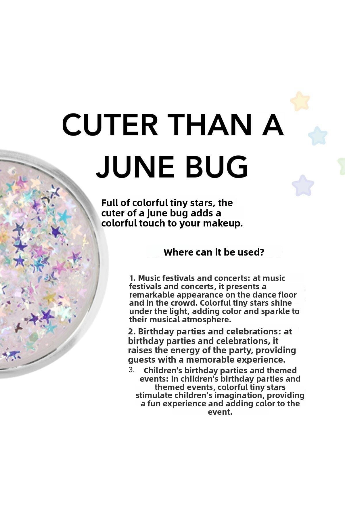 The Glitter Lab-Shiny Glitter with Gel Form - Cuter Than a June Bug 4