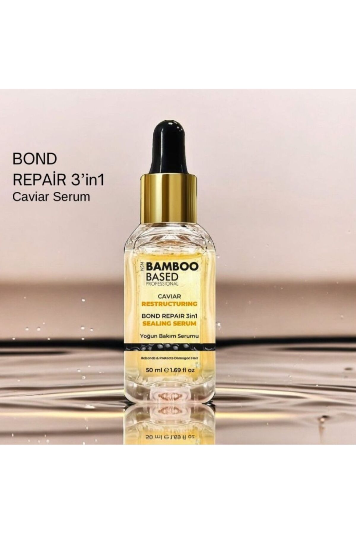 Caviar Bağ Onarıcı 3’ü 1 Arada Saç Bakım Serum 50ml — nm:060260717 — تصویر 3 از 3