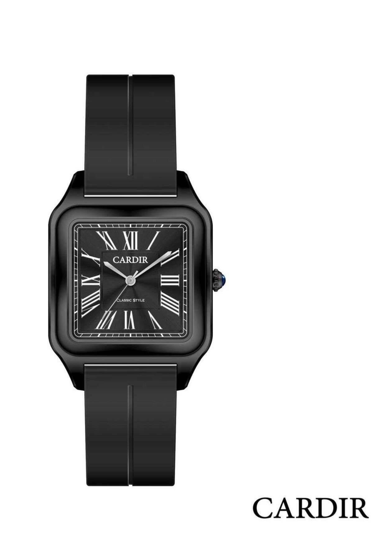 CARDIR-Modern Carder Watch with Rubber Strap and Transparent Dial 1