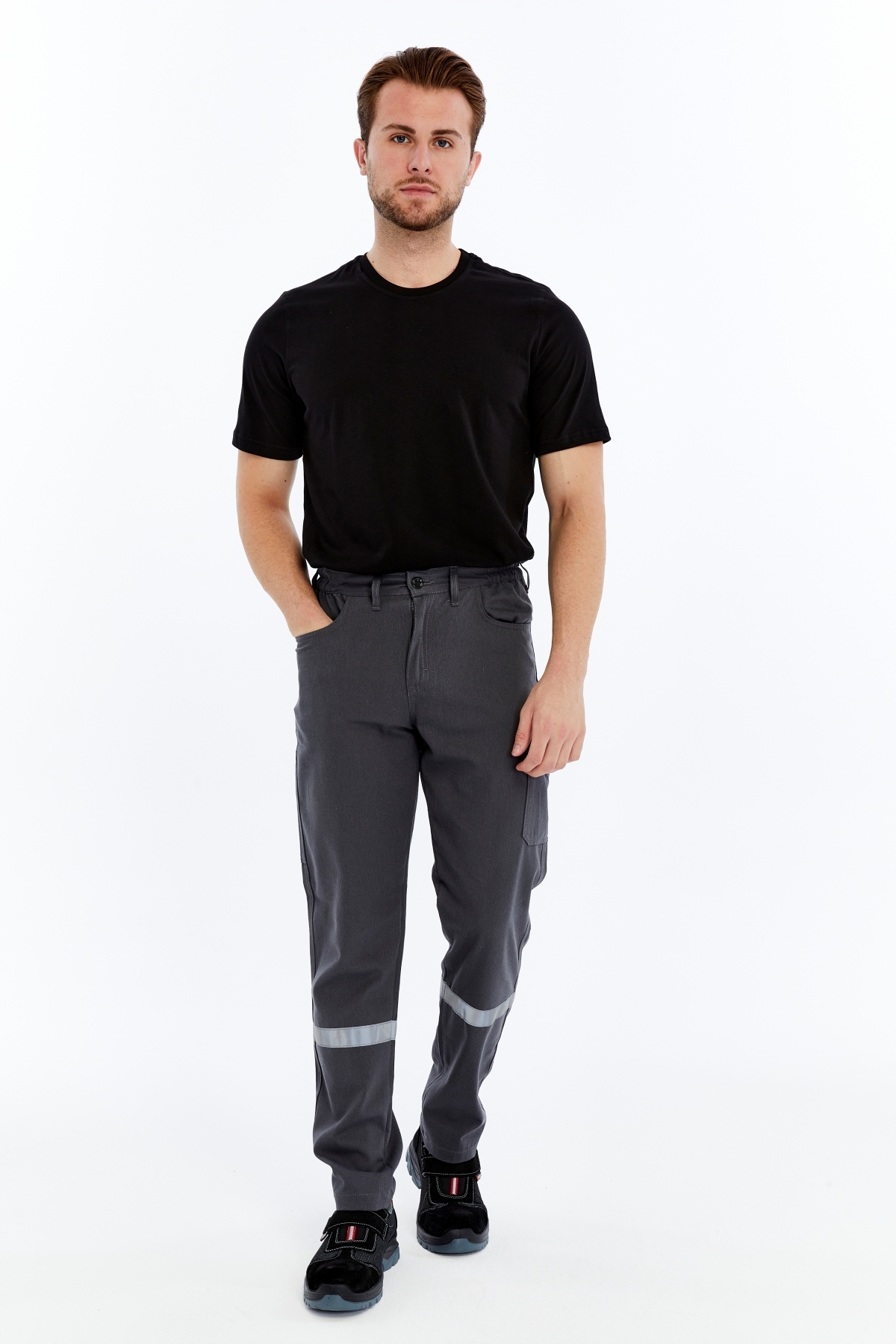 İş Pantolonu Yazlık Basic Model 2 Gri 5 Cepli — خاکستری 1000-İŞ5 — تصویر 7 از 9
