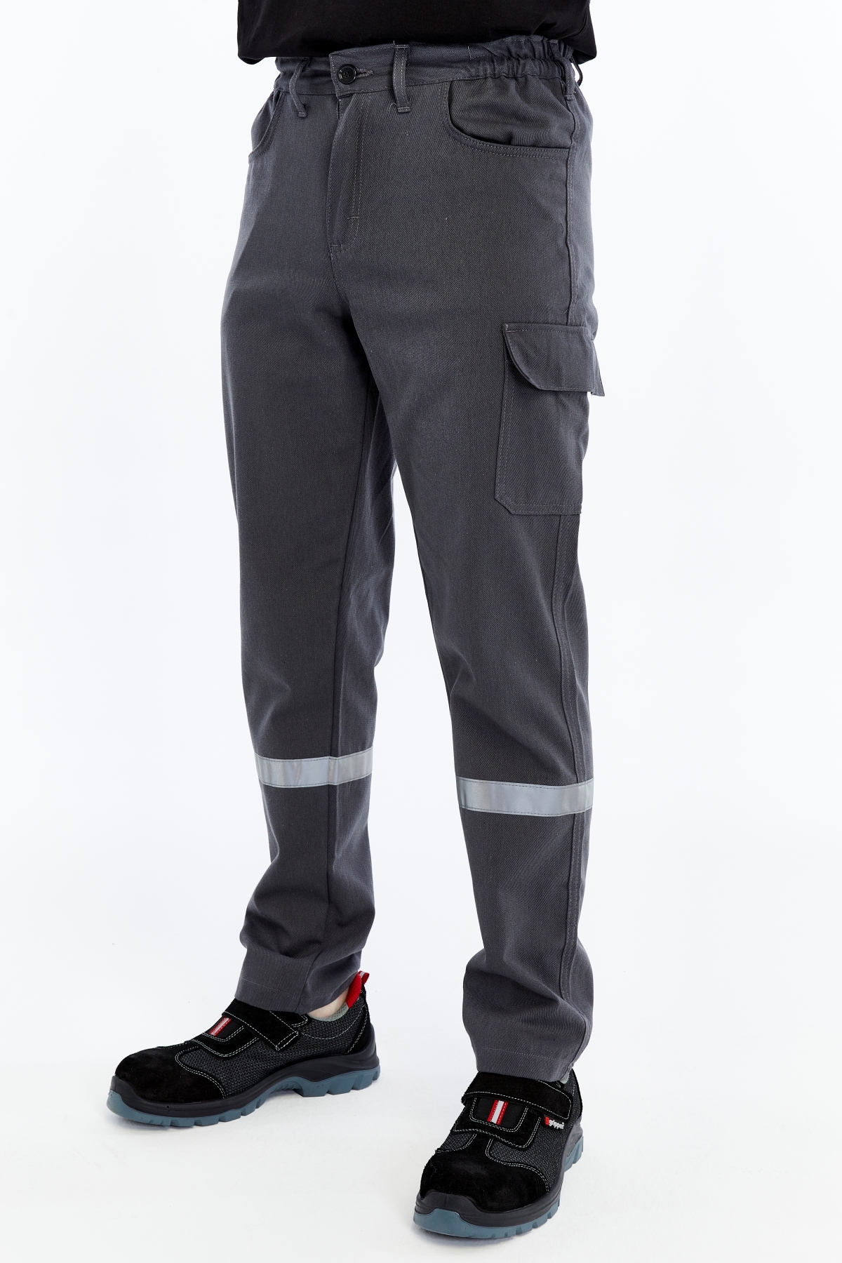 İş Pantolonu Yazlık Basic Model 2 Gri 5 Cepli — خاکستری 1000-İŞ5 — تصویر 3 از 9