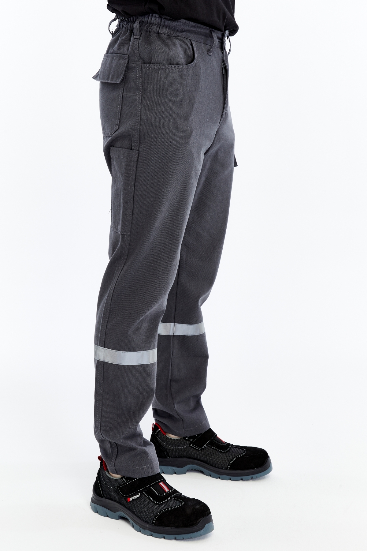 İş Pantolonu Yazlık Basic Model 2 Gri 5 Cepli — خاکستری 1000-İŞ5 — تصویر 8 از 9