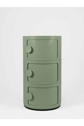 Aryaco Kids Flow 3 Çekmeceli Komodin-Su Yeşili