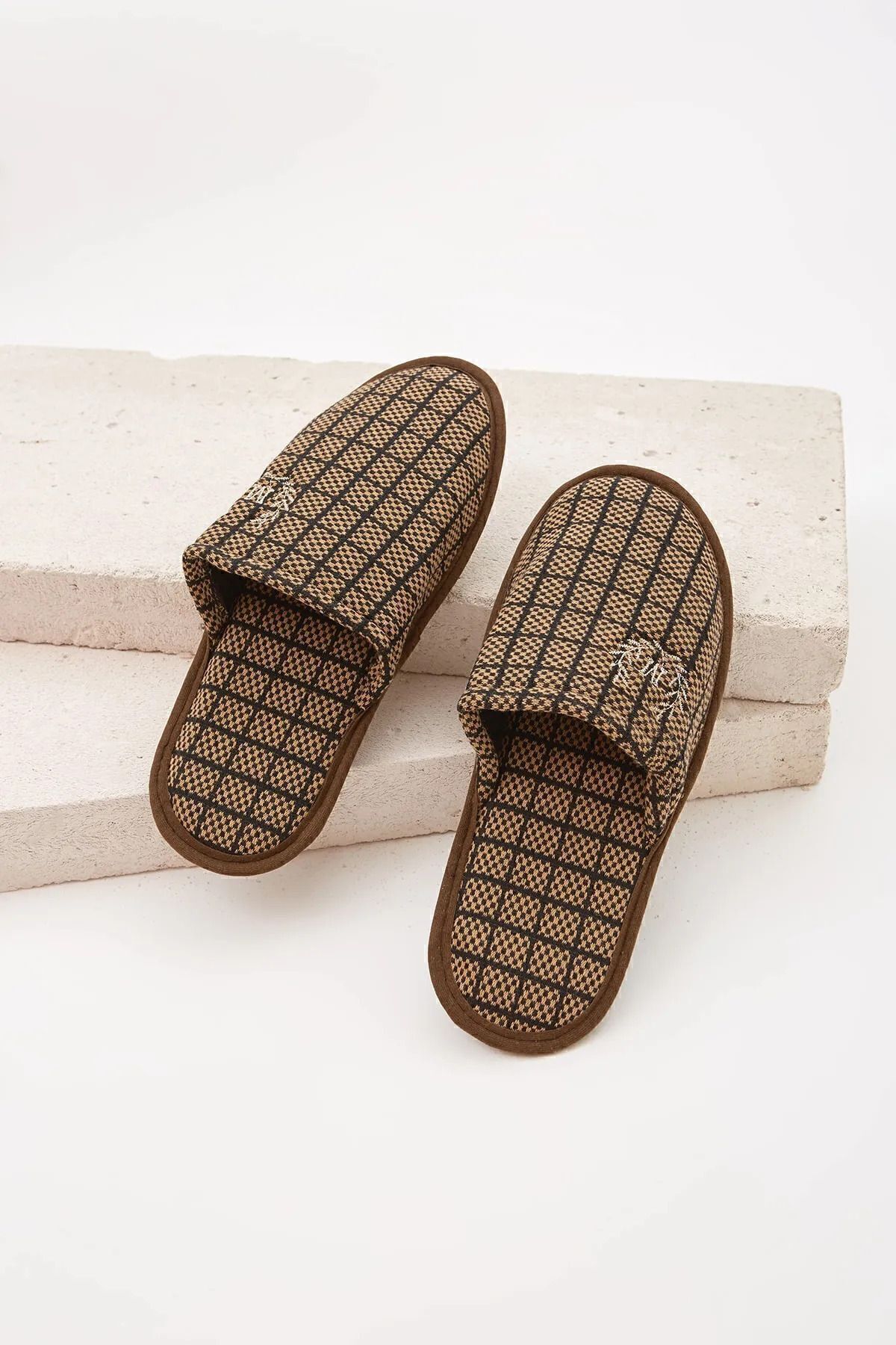 Moda Devrin-Balení 5 M zimních pantoflí Domácí pantofle Dowry Bundle Set Pantofle pro hosty 6