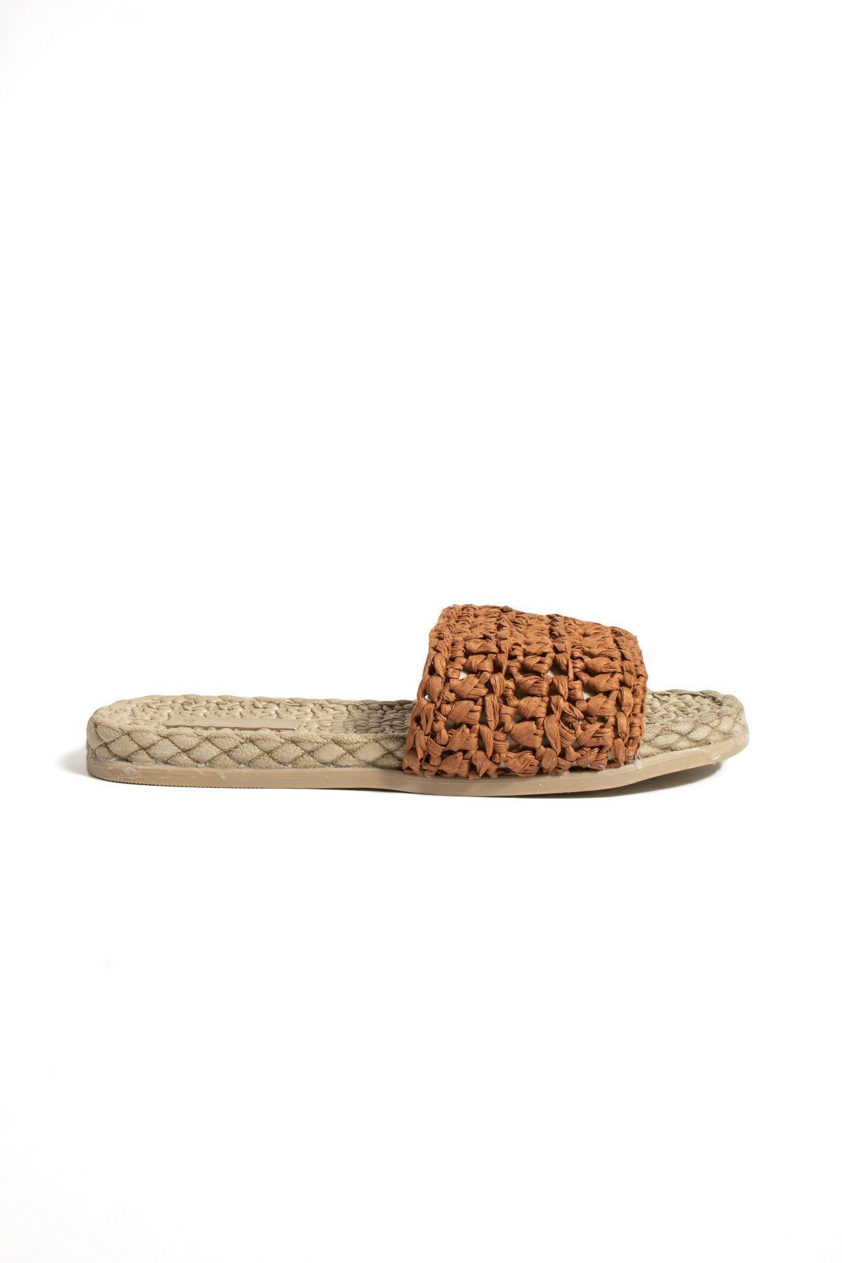 Moda Devrin-Papuci de damă Cinnamon Straw Papuci de plajă cu talpă anti-alunecare pentru piscină 6