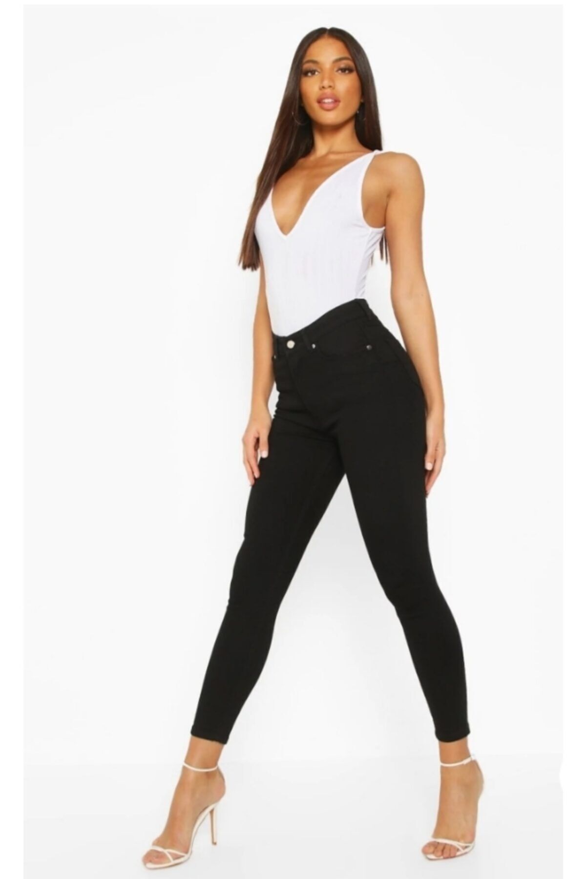 Maystore Damska czarna, krzyżowa, kruczoczarna, nie blaknąca czerń (KOLEKTOR)