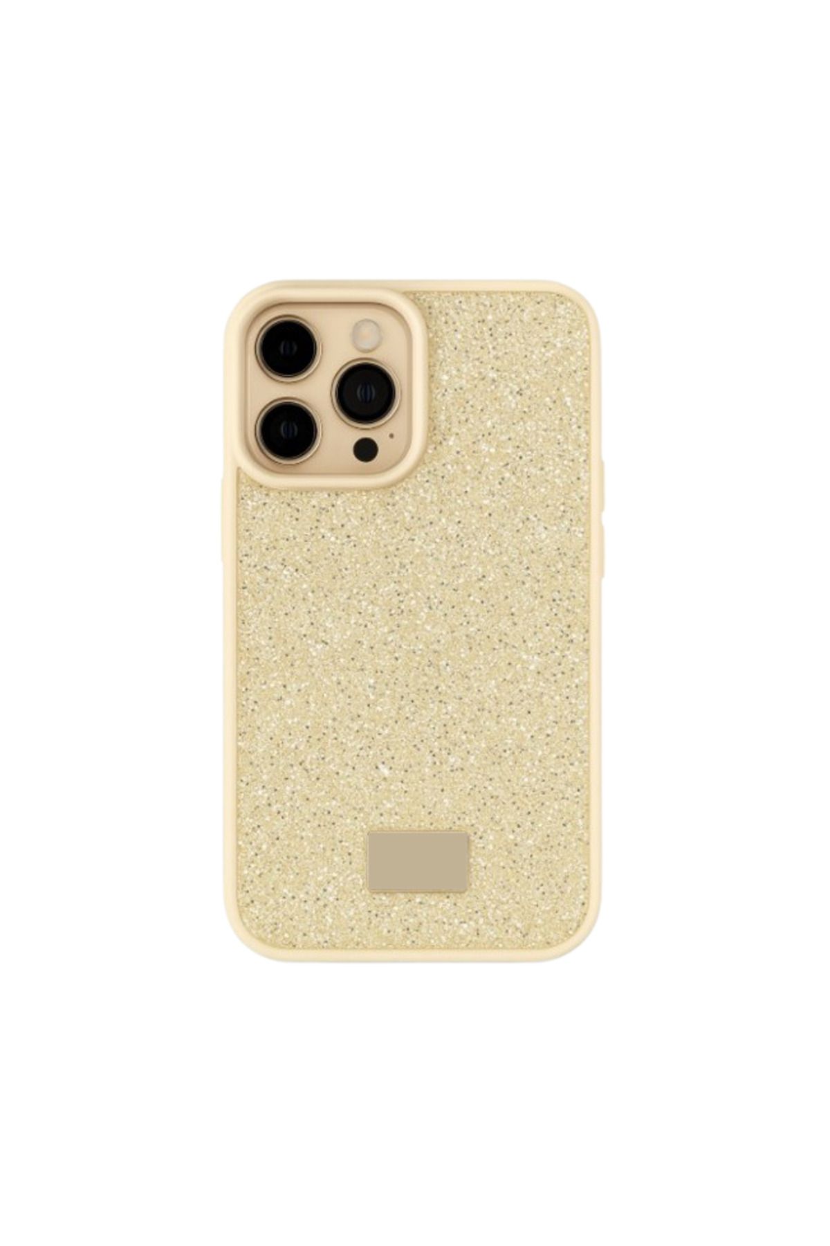 REDz Accessories Carcasă Glamour, Cristale Strălucitoare, Pentru Iphone 14 Pro Max, Rezistentă La Șocuri, Protecție Completă, Crem - One Size