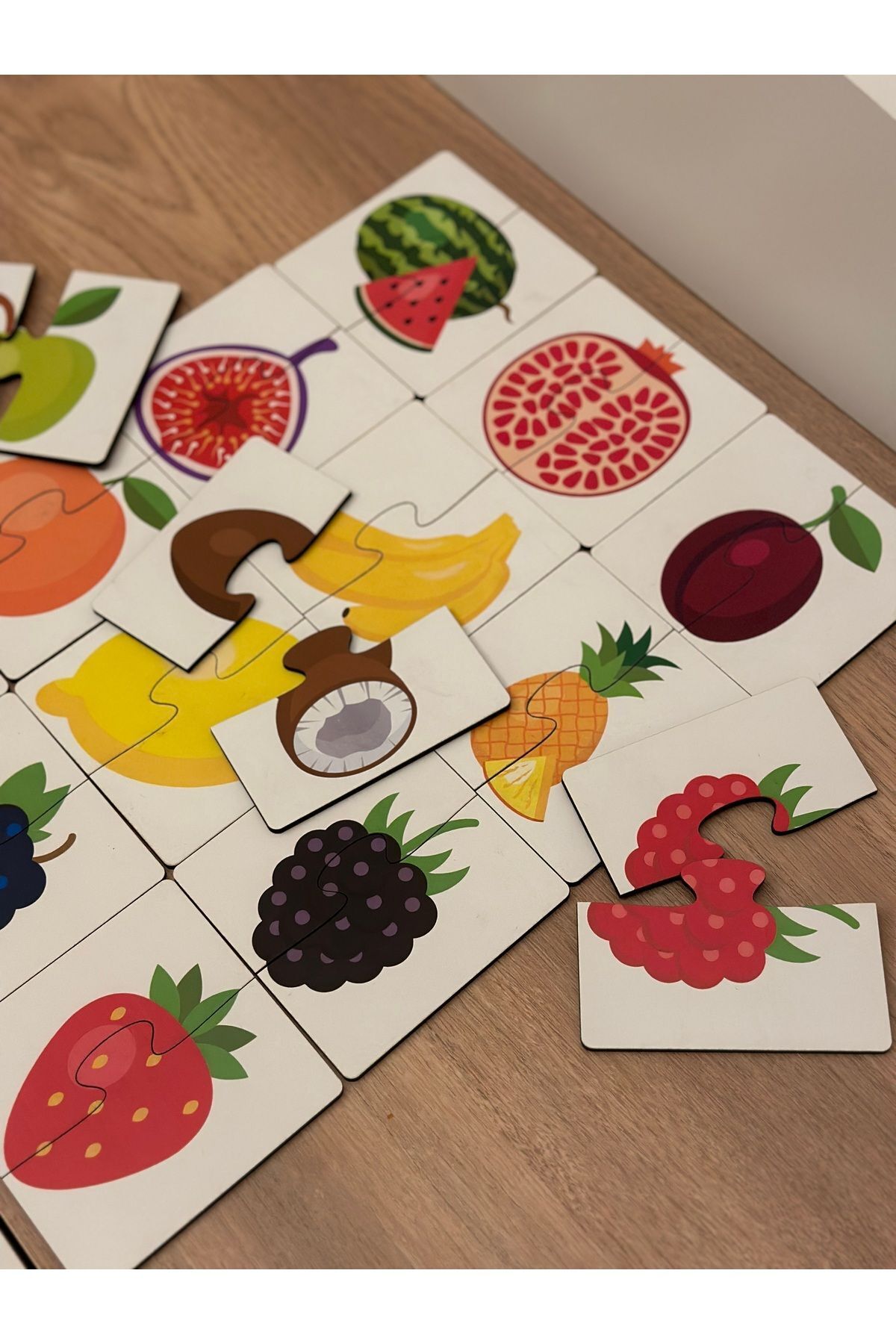 Bellacasa Meyve Sebze Eşleme Puzzle Kartı, Puzzle Eğitici Oyuncak, Montessori Eğitim Oyuncak, Motor Zeka Oyun fotoğrafı 6 (önizleme)