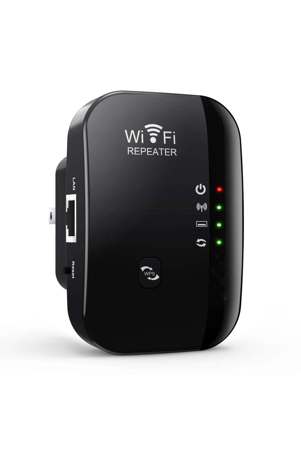Choice-Eu Plug Black 4 Status Light 300mbps Wireless Wifi Repeater Wifi Extender Amplifier Booster Router 8 1