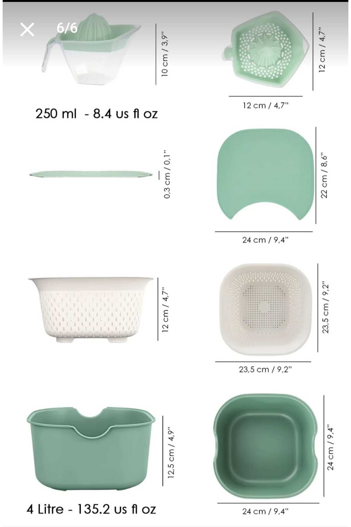 EceAksesuar-Functional Storage Container Set 4 Pieces 4