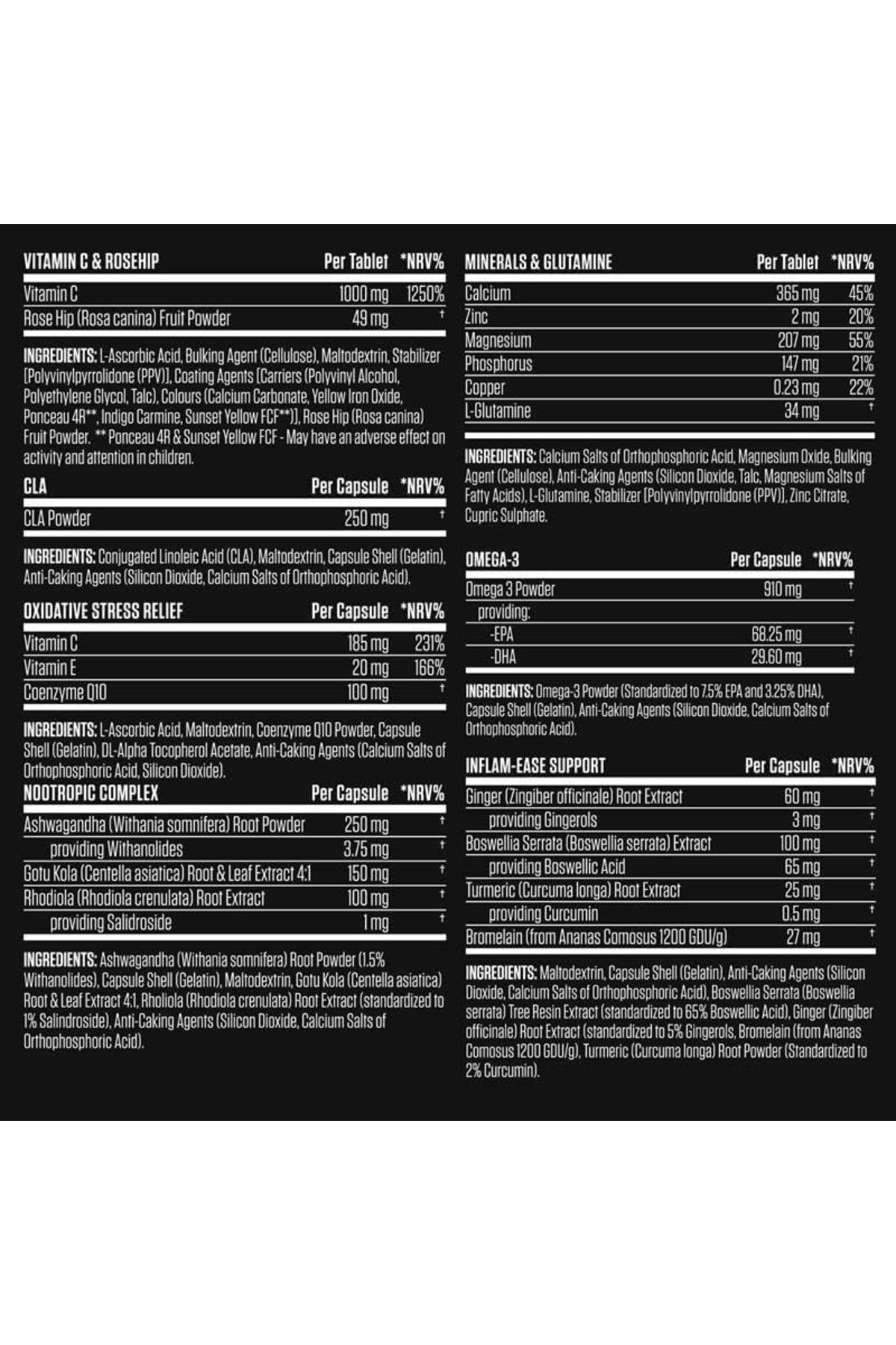 applied nutrition-Black Stak, Complete Performance Complex, 30 All-in-one Sachets, Multivitamins Antioxidants And More 8