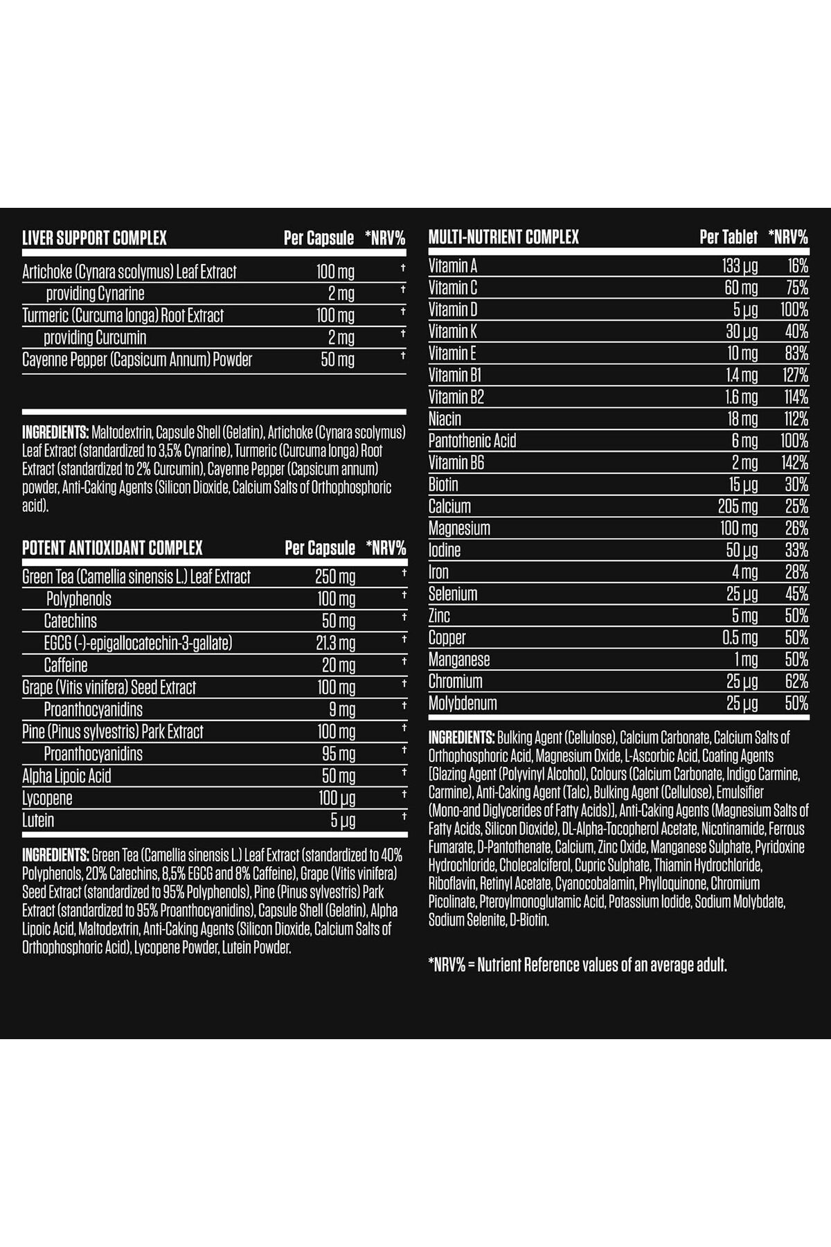 applied nutrition-Black Stak, Complete Performance Complex, 30 All-in-one Sachets, Multivitamins Antioxidants And More 7