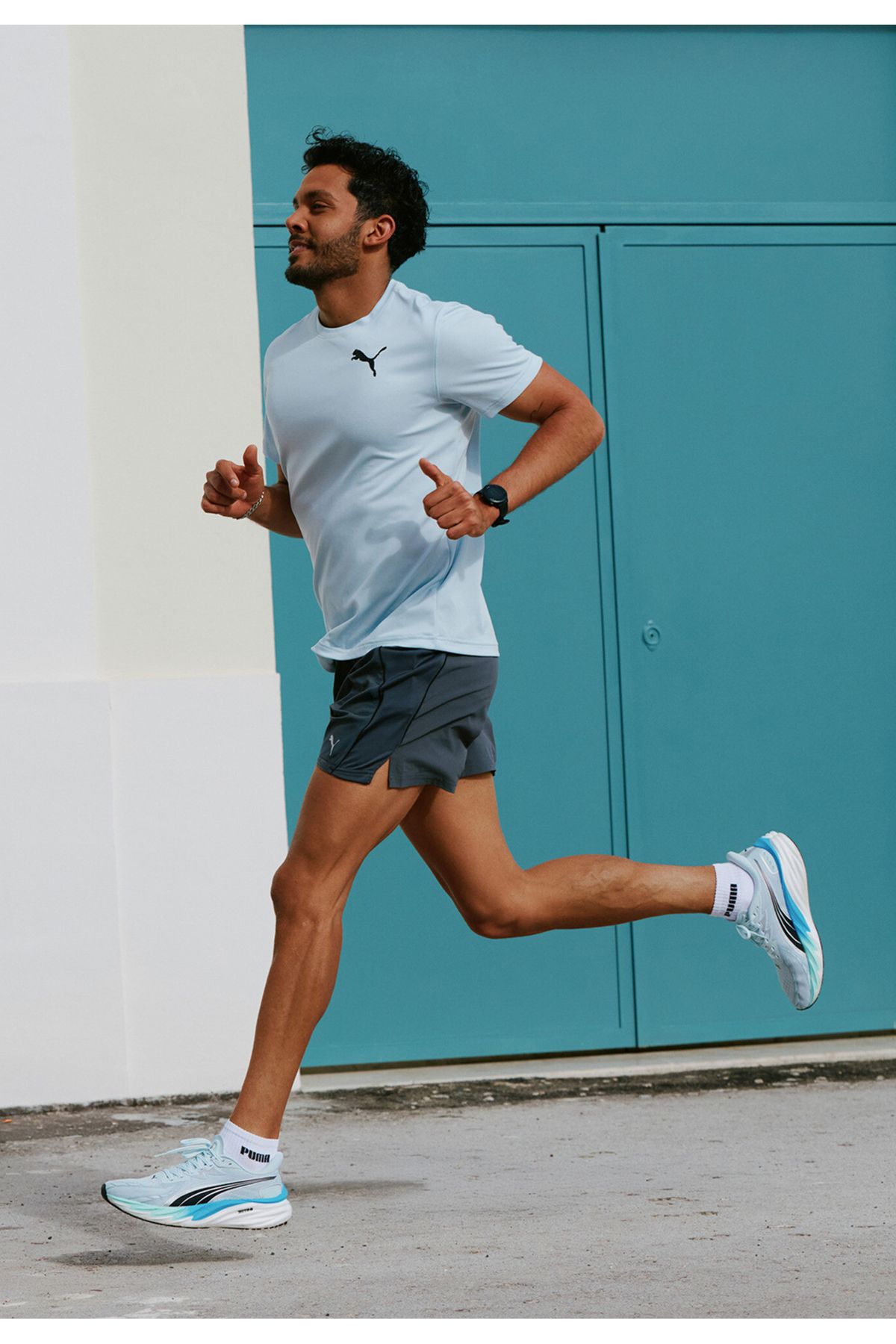 Puma-Γραφικά Running Faster Ανδρικό Μπλουζάκι 6