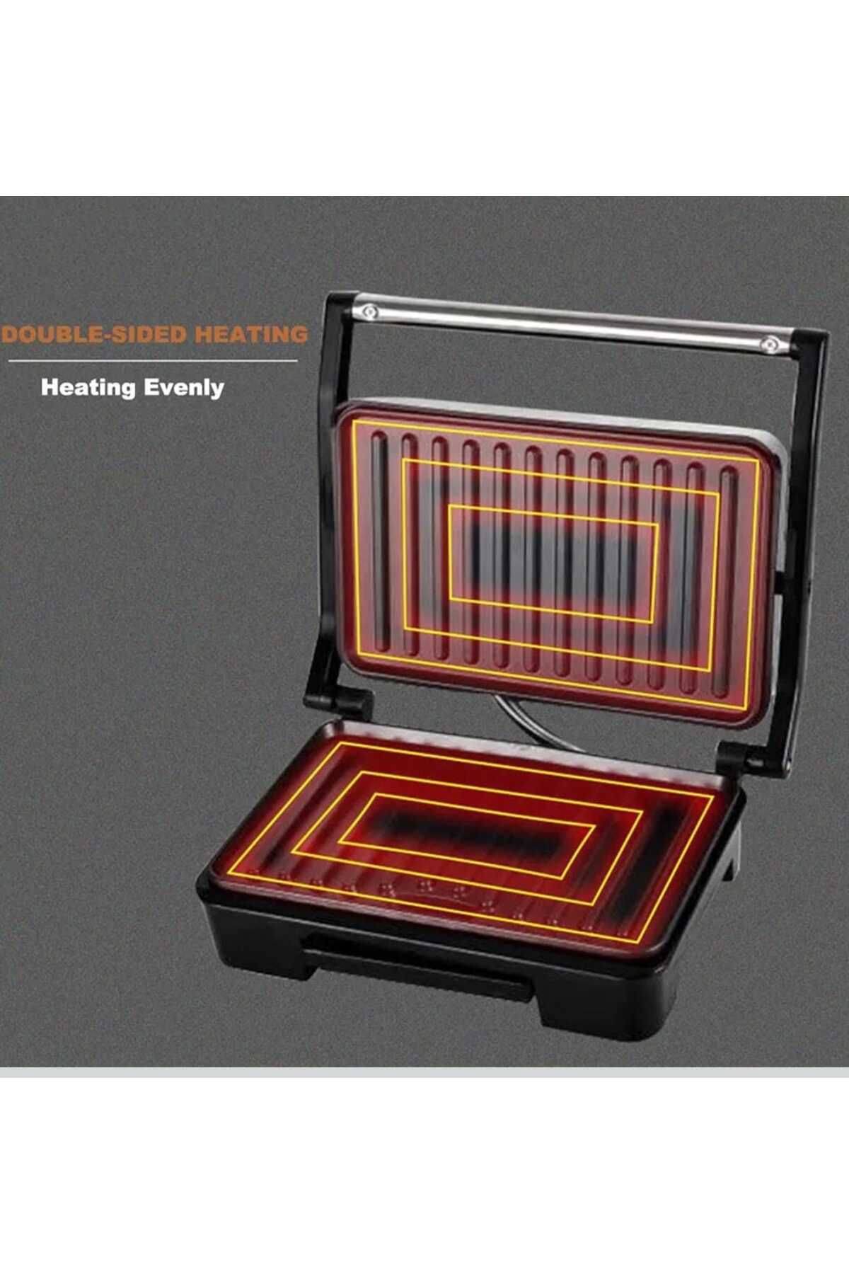 Generic-2 Slice Panini Press & Contact Grill Maker – Non-Stick Sandwich Maker with Cool Touch & Indicator 3