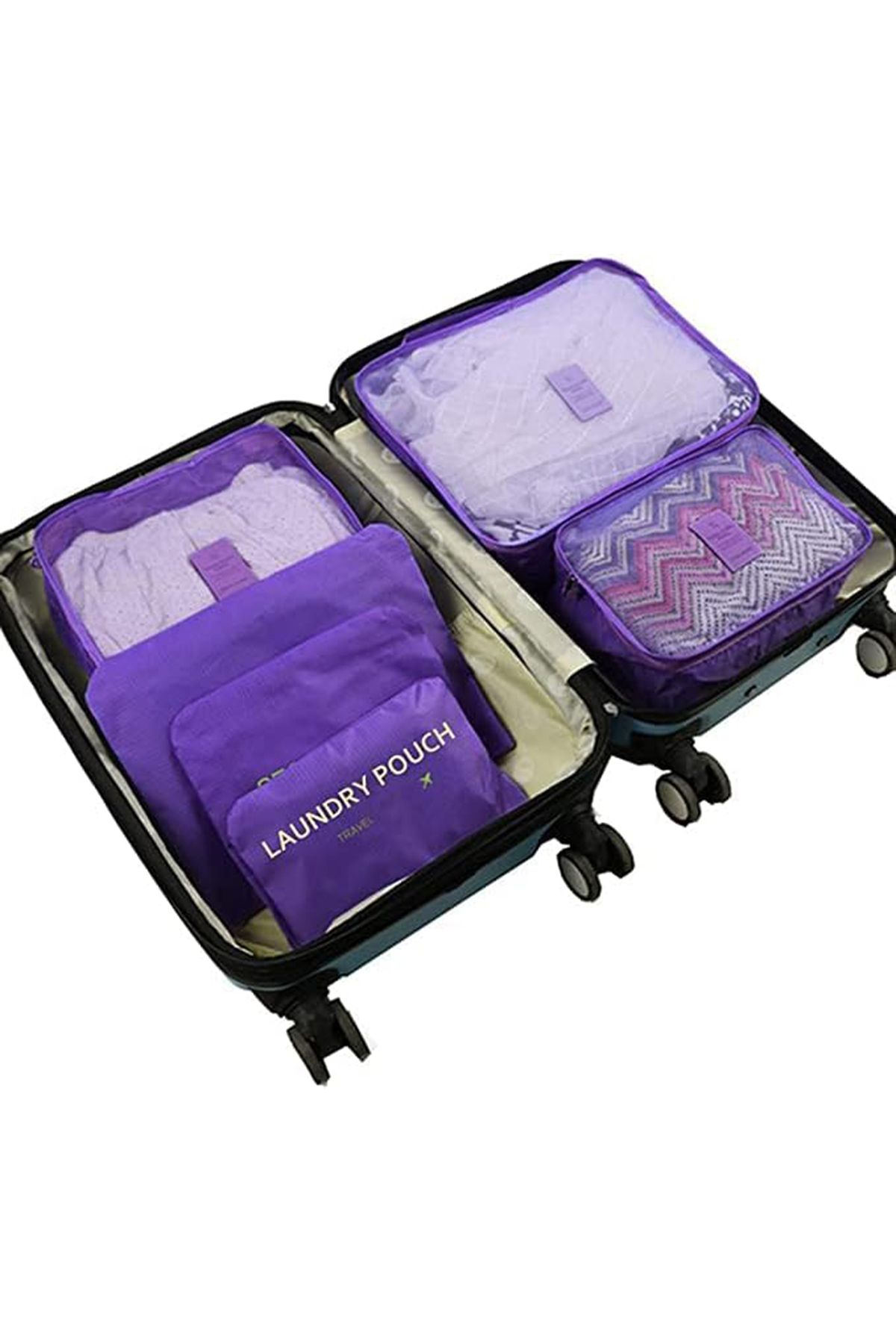 miraza-Set of 6 Travel Organizers, Ideal for Suitcases, Trolleys, Different Sizes 5