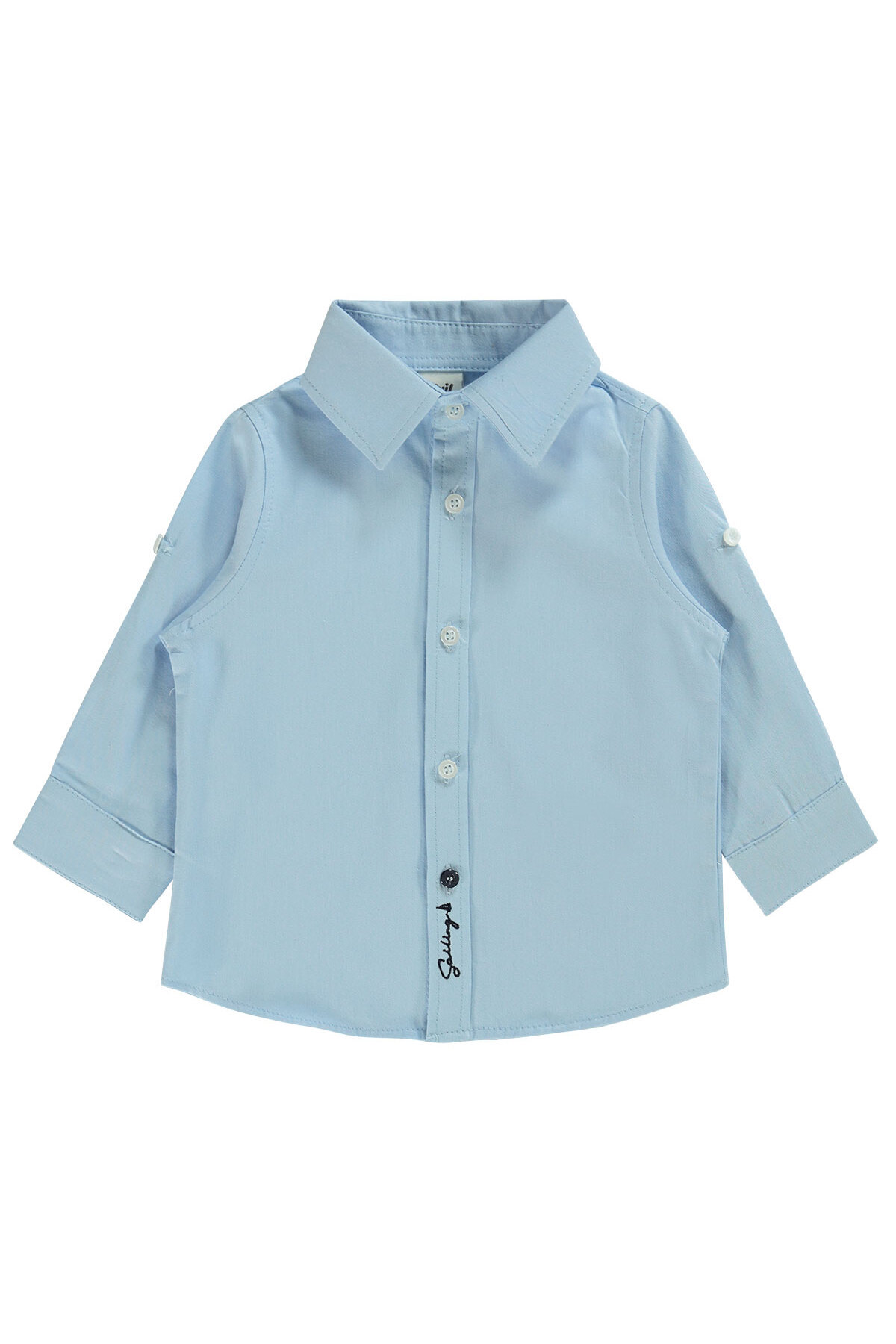 سیویل بیبی پیراهن پسرانه نوزادی آبی سایز ۶ تا ۱۸ ماه