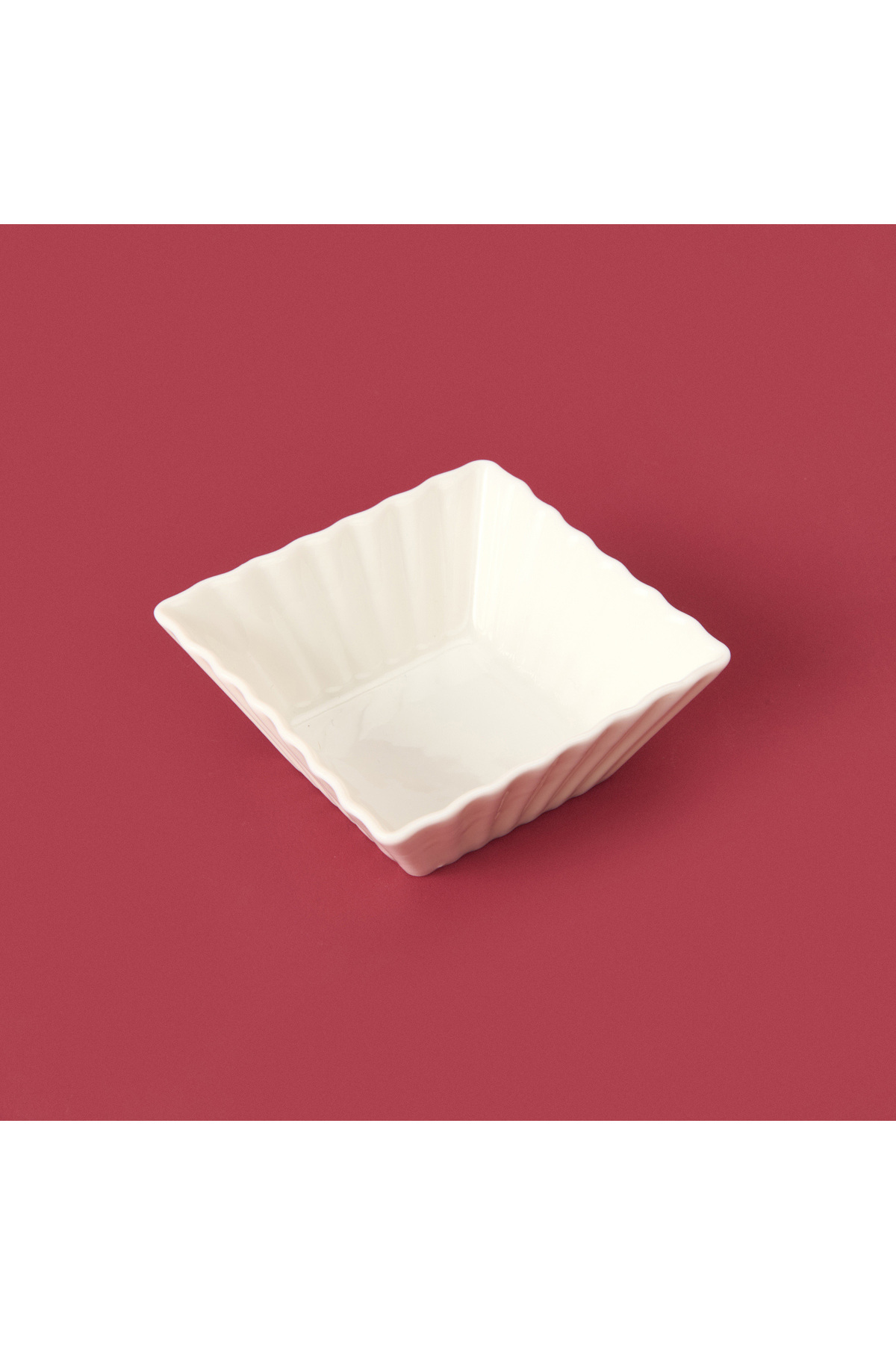 Paçi-Square Column Sauce Bowl - White - 7 cm 3