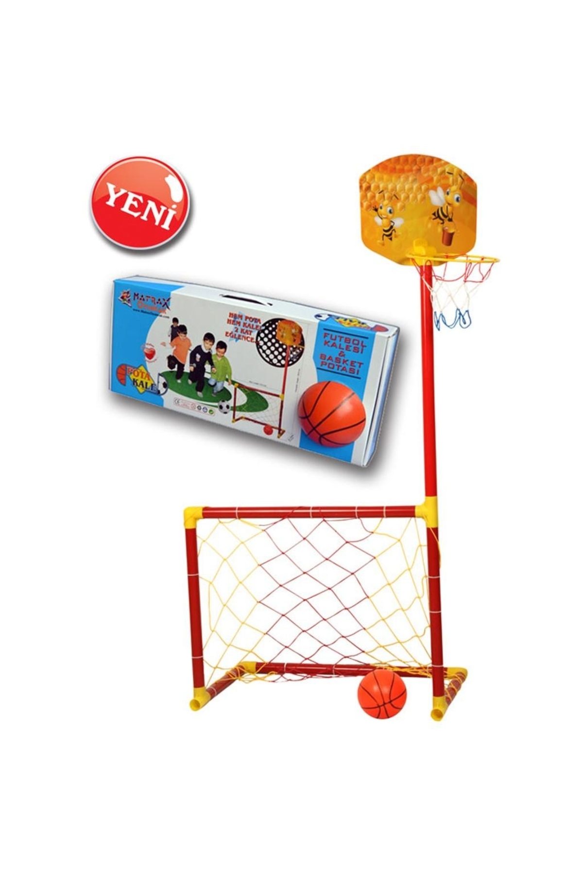 Genel Markalar Çocuk Futbol Kalesi-Basket Potası 2'li Set - Fiyatı
