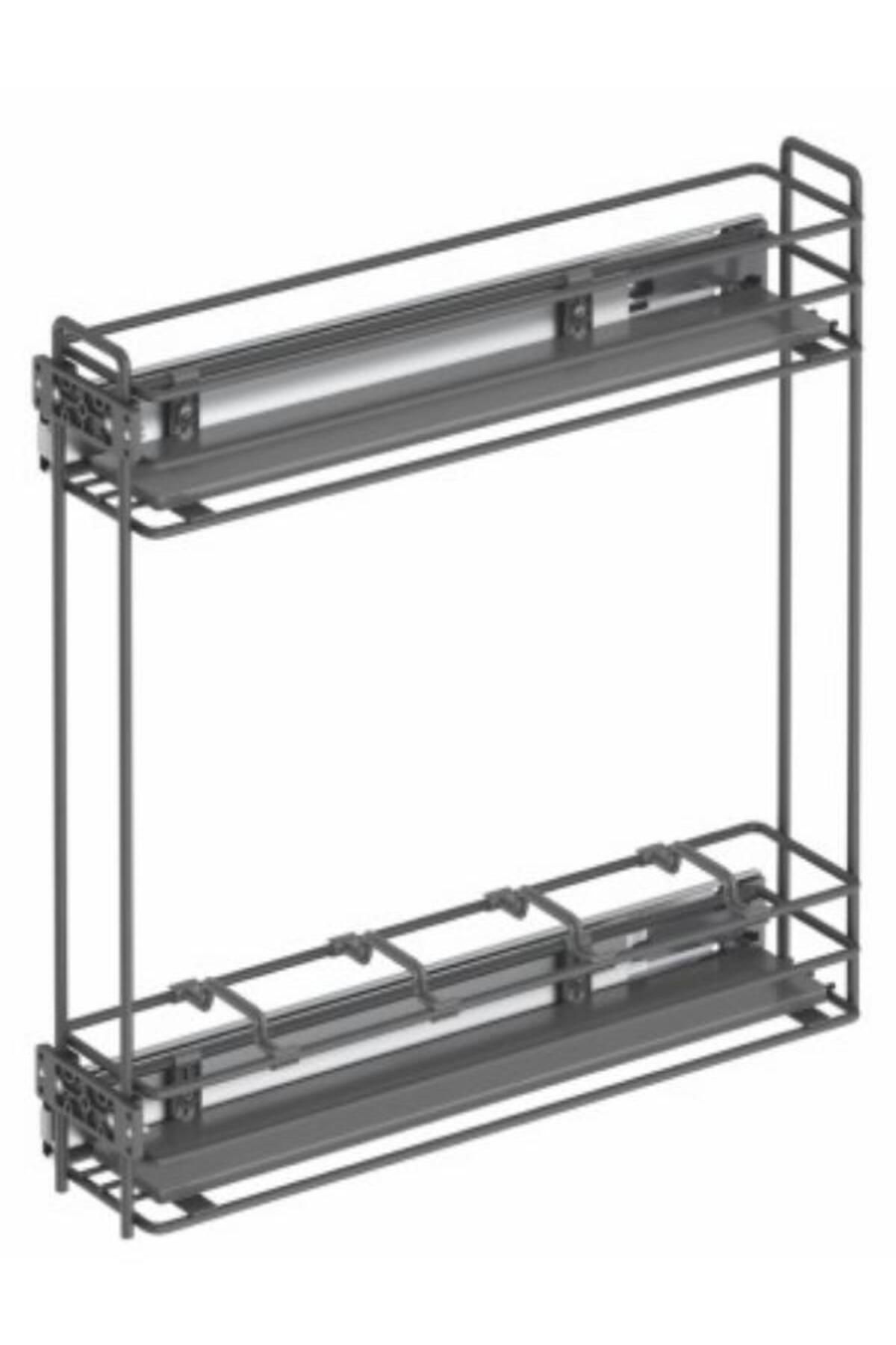 STARAX-S-2219-A Anthracite Bottle Holder with Side Telescopic Rail 2