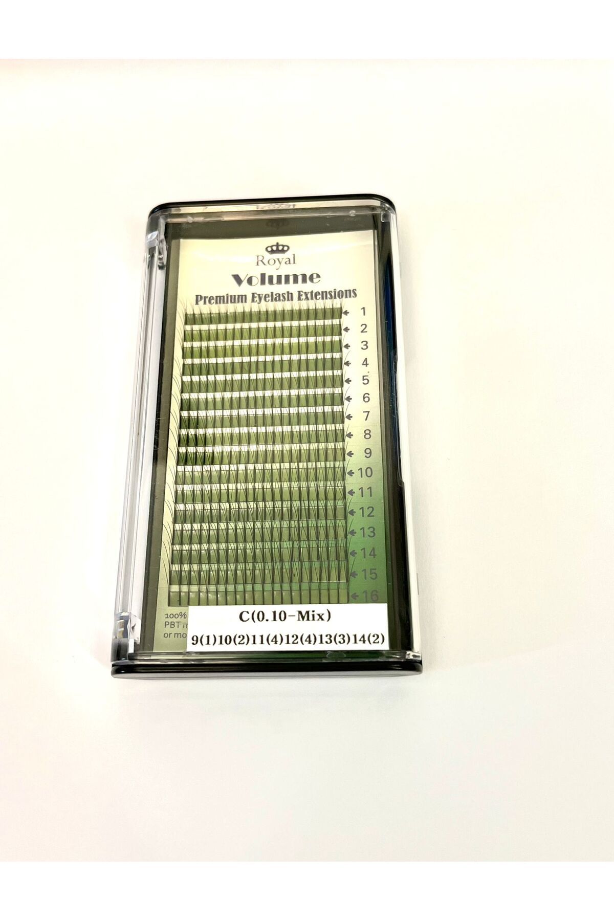 Royal-Premium Volume 3D Eyelash Extensions, C Curvature, Thickness 0.10 mm, Mix Length, 16 Rows 2