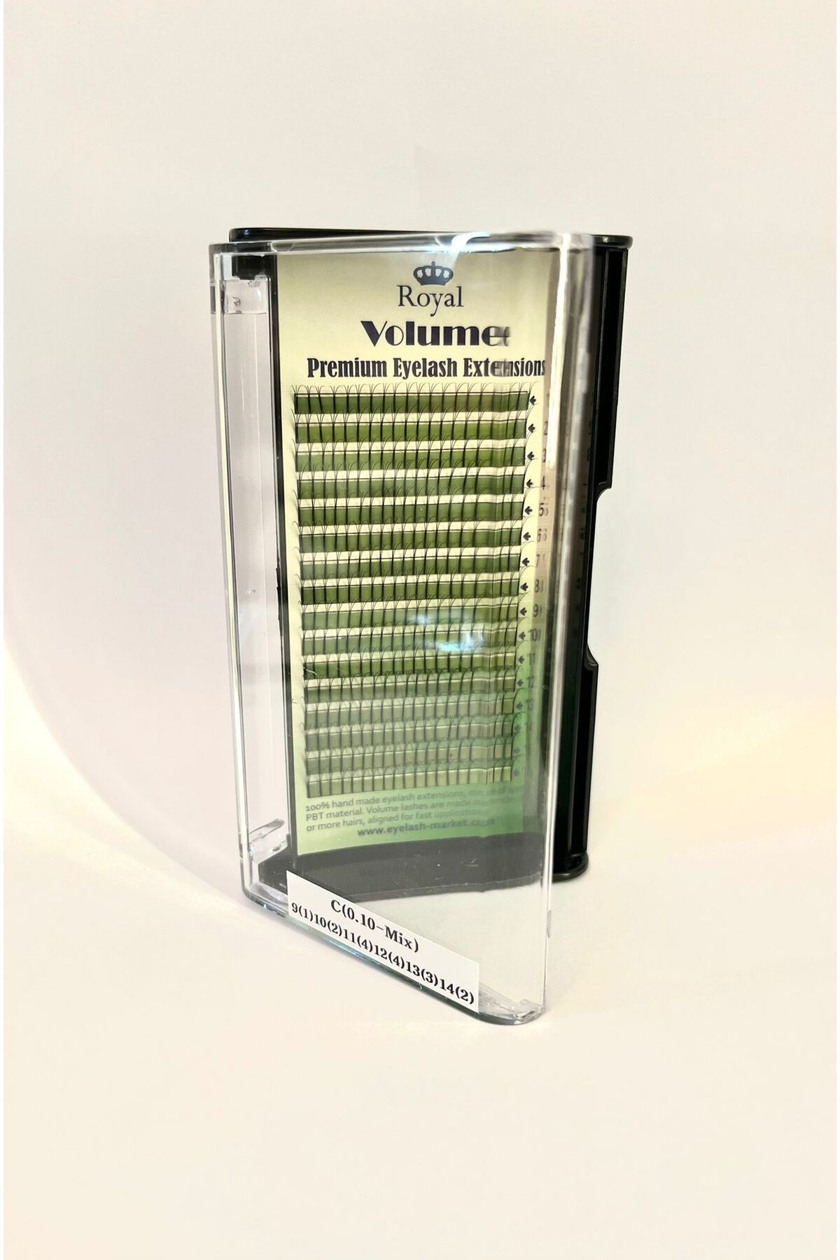 Royal-Premium Volume 3D Eyelash Extensions, C Curvature, Thickness 0.10 mm, Mix Length, 16 Rows 3