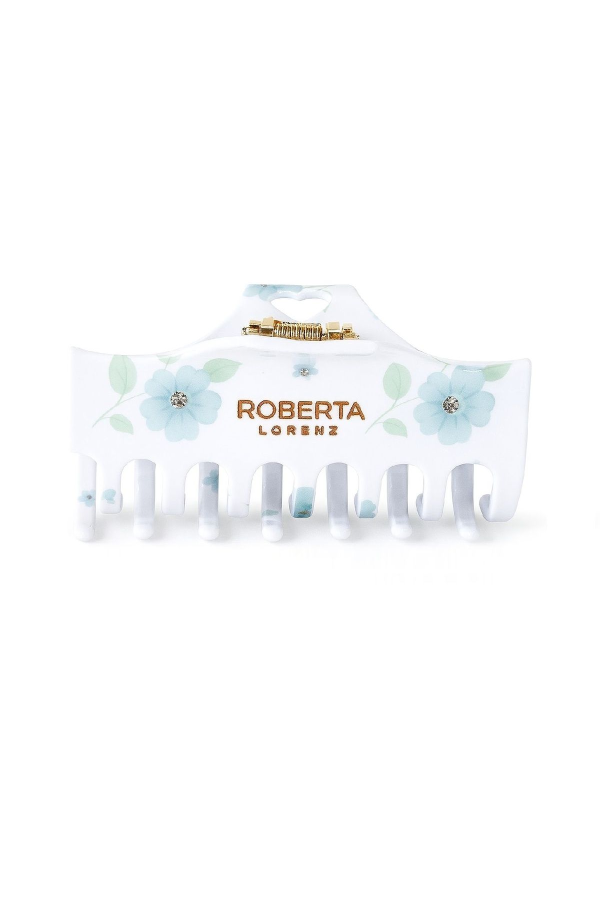 Roberta Lorenz-Γυναικείο κλιπ μαλλιών Roberta lorenz γραμμένο λουλούδι υψηλής ποιότητας κοκάλινο υλικό 10 cm 1