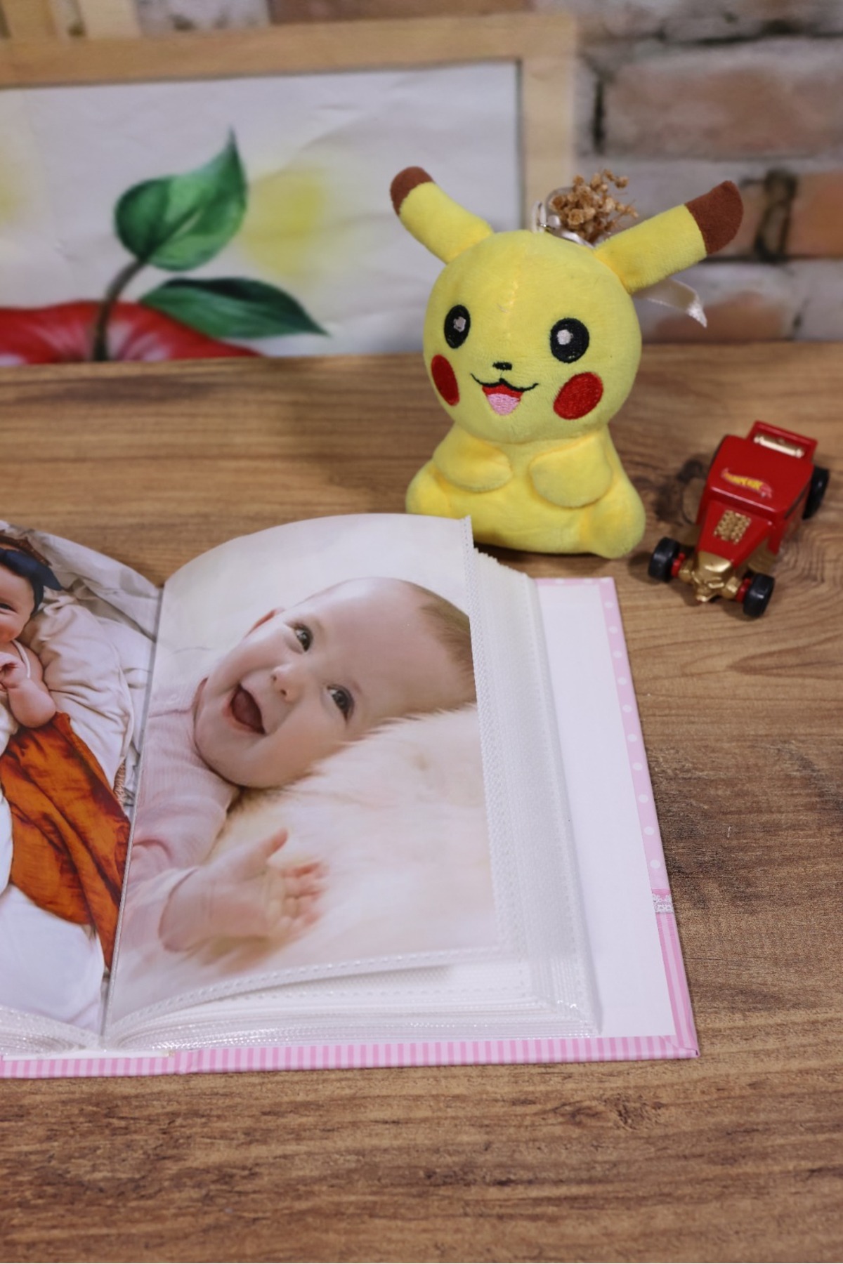 NRCN 10x15cm 100’lük Pencereli Bebek Fotoğraf Albümü Pembe fotoğrafı 4 (önizleme)