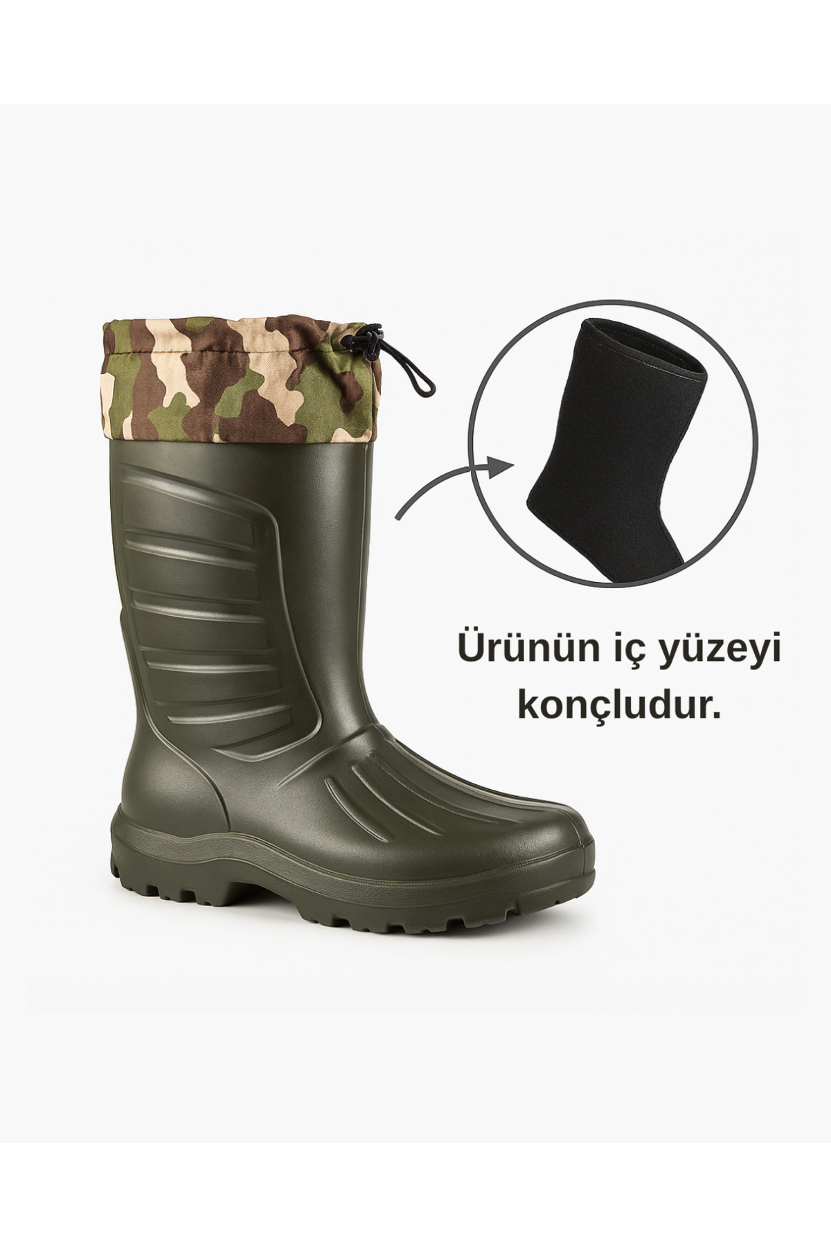 Sonimix-Hunter Boots, Thermal Boots - Camouflage Pattern Khaki 2