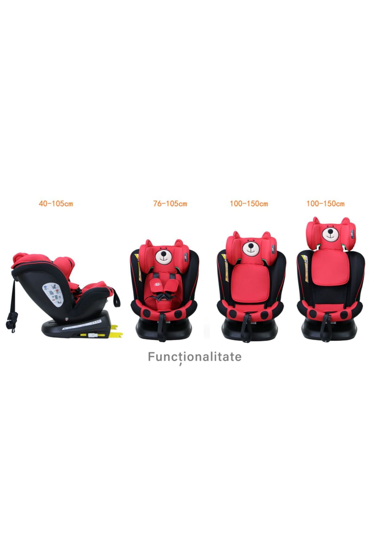 BUF BOOF-Scaun auto TWT Plus iSize Buf Boof UrsRed 3