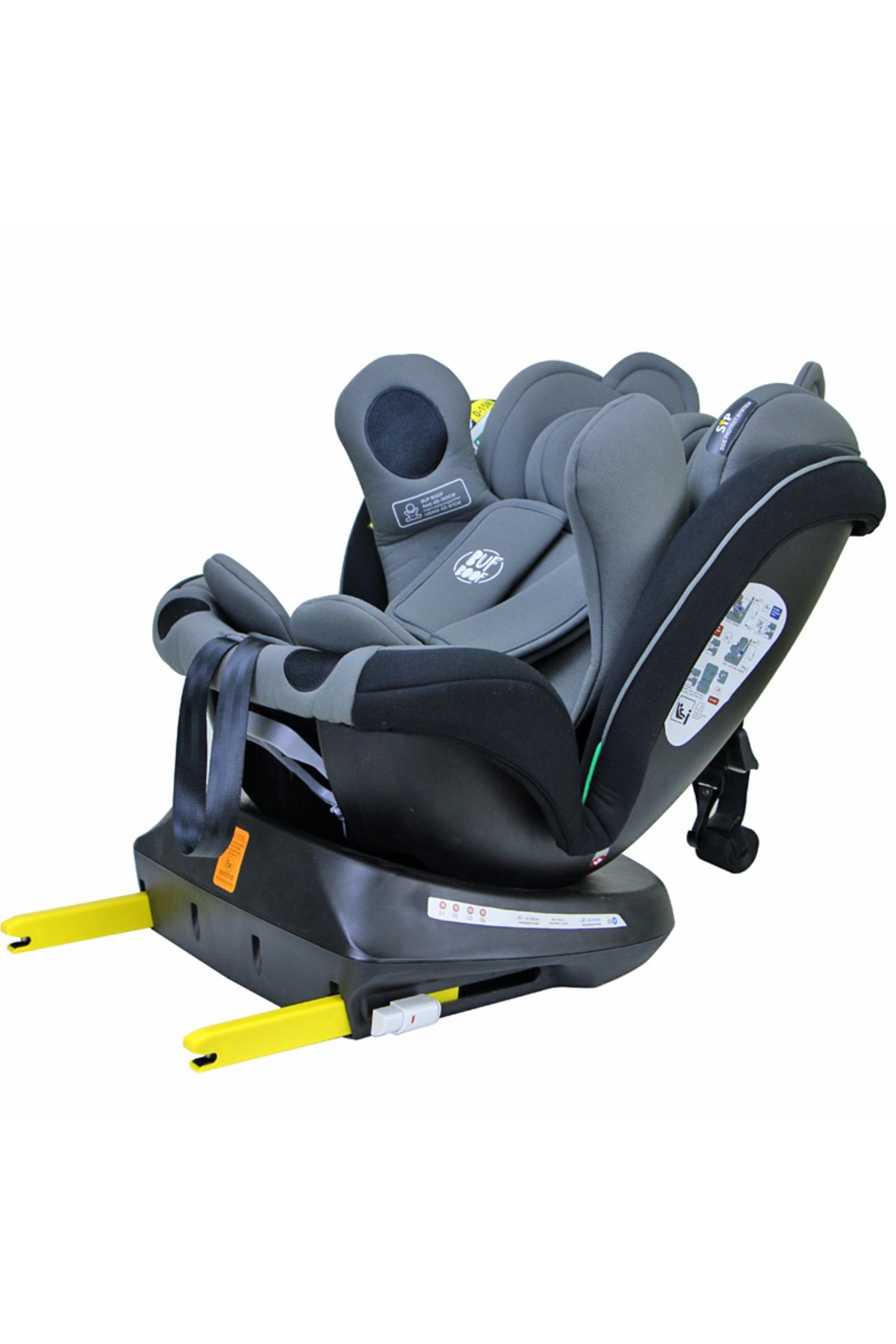 BUF BOOF-Scaun auto TWT Plus iSize Buf Boof UrsBlack isofix Rotativ 360 Pozitie Somn Top Tether 40-150 cm 5