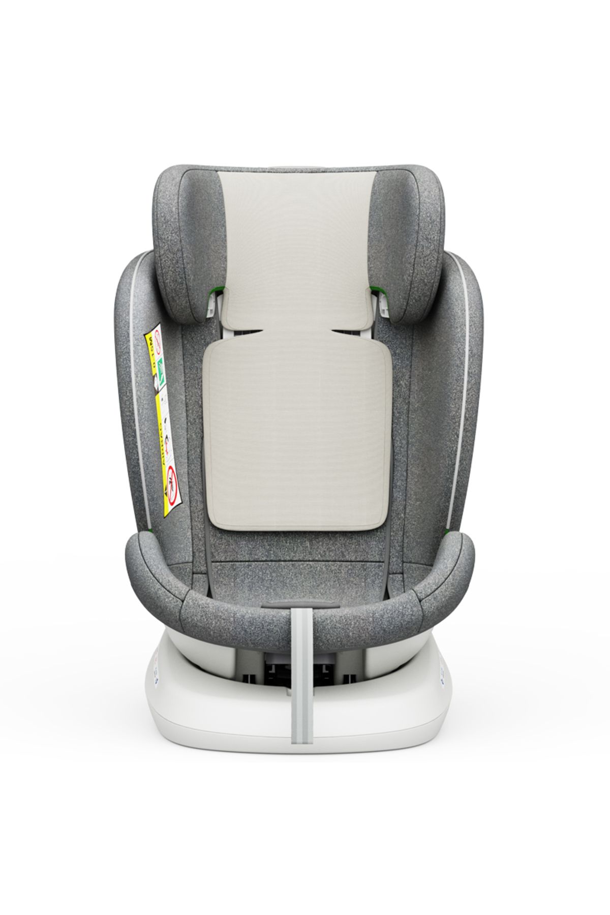 BUF BOOF-Scaun auto TWT Plus iSize Buf Boof CreamGrey cu isofix Rotativ 360 Pozitie Somn Top Tether 40-150 cm 7