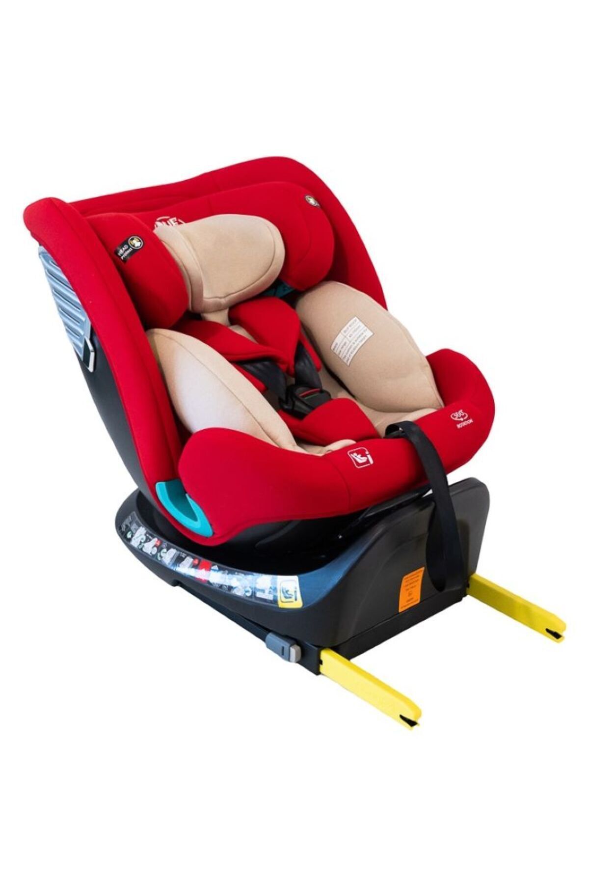 BUF BOOF-Scaun Auto Saphir DELUXE BUF BOOF iSIZE Red Isofix pozitie somn 165 grade rotativ grade 40-150 cm 1