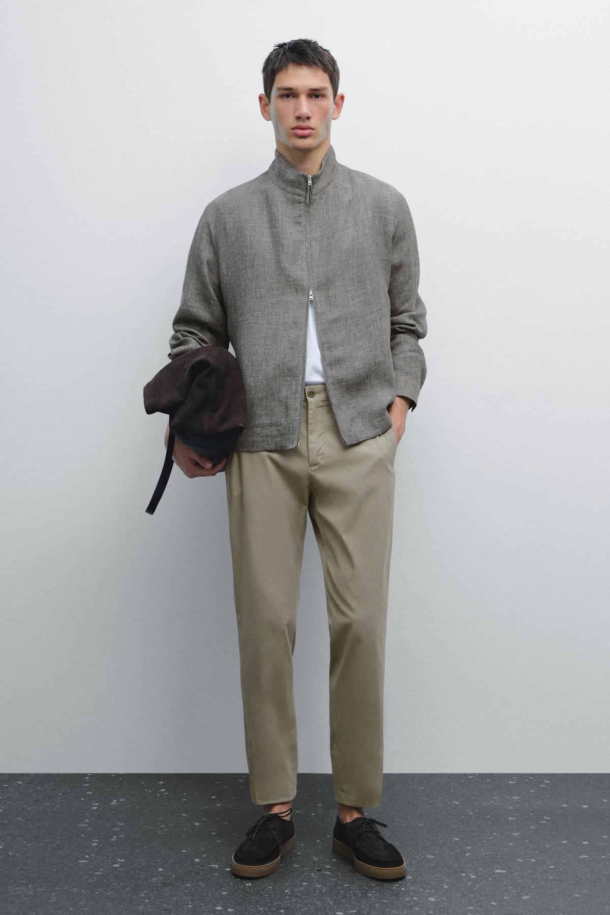 ماسیمو دوتی شلوارهای اسلیم فیت نخی