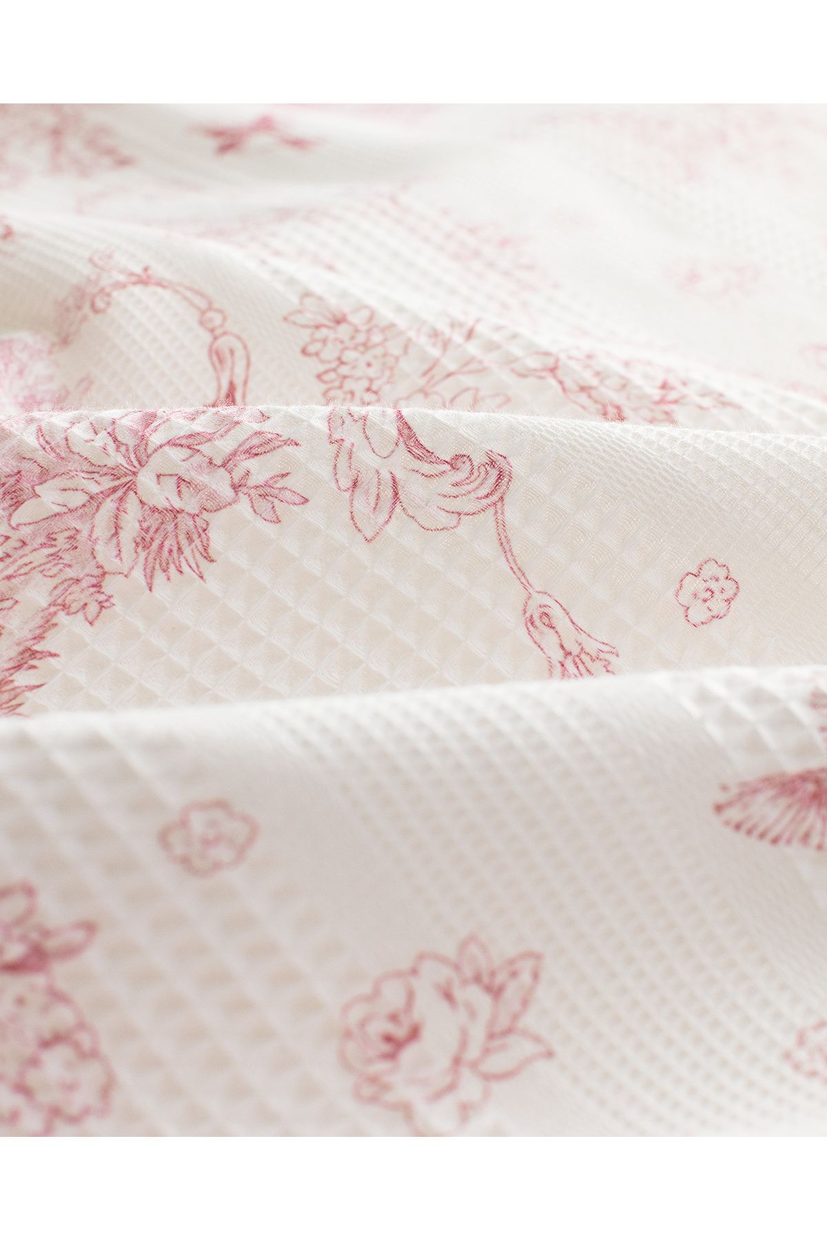 Madame Coco-Arlette Double 100% Cotton Karde Printed Pique Set - Powder 7