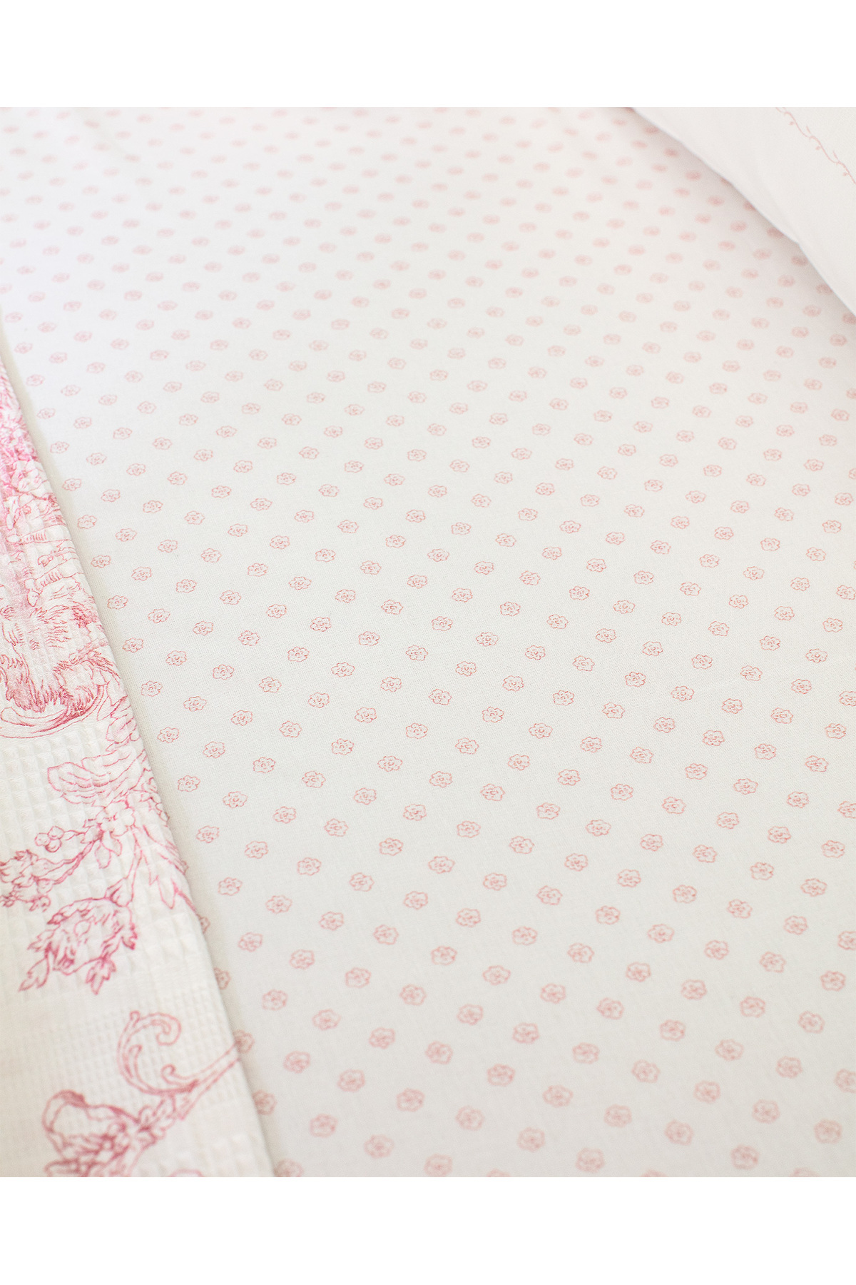 Madame Coco-Arlette Double 100% Cotton Karde Printed Pique Set - Powder 6