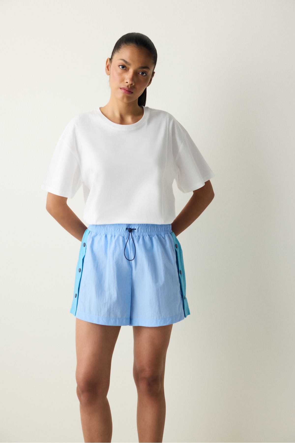 Penti-Multicolored Adjustable Waist Button Detailed Shorts 3