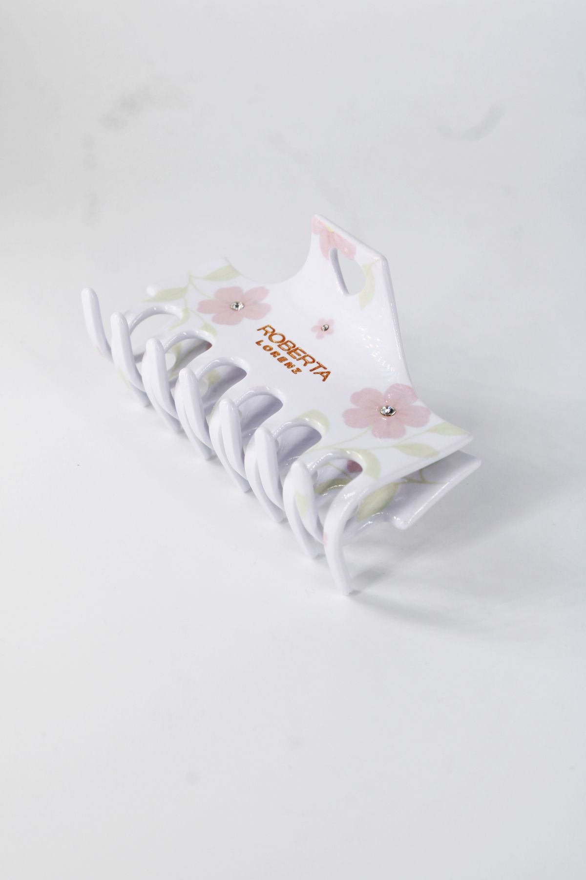 Roberta Lorenz-Agrafă de păr Roberta lorenz scrisă florală de înaltă calitate din material osos 10 cm 3