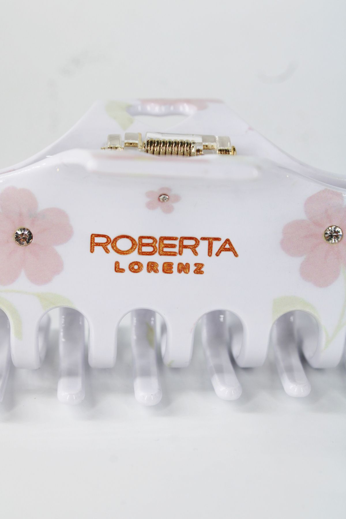 Roberta Lorenz-Agrafă de păr Roberta lorenz scrisă florală de înaltă calitate din material osos 10 cm 2