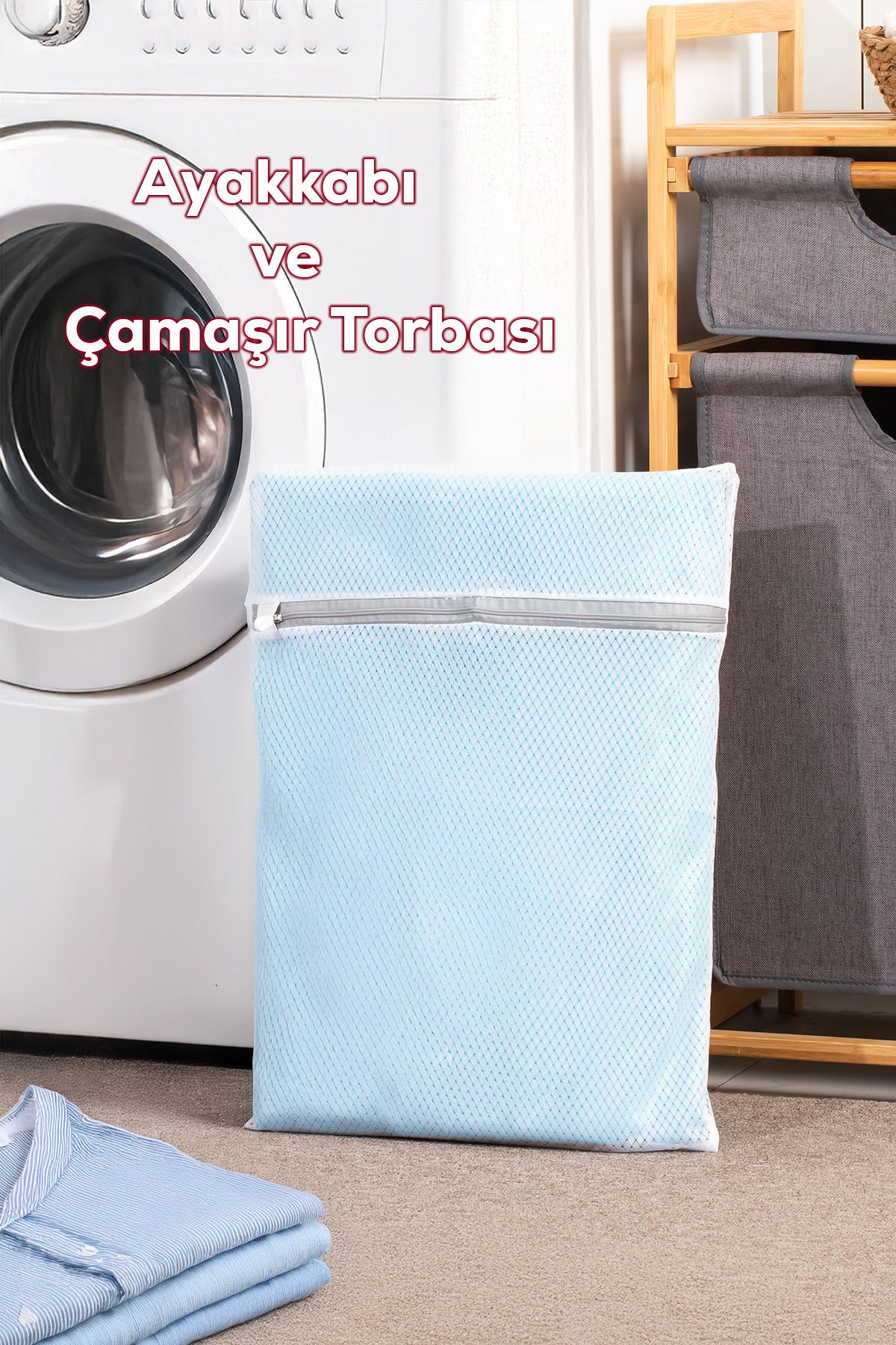 Porsima-3129 Laundry Net Shoe Washing Net with Zippered Compartment Anti-Deformation Bag Net 1