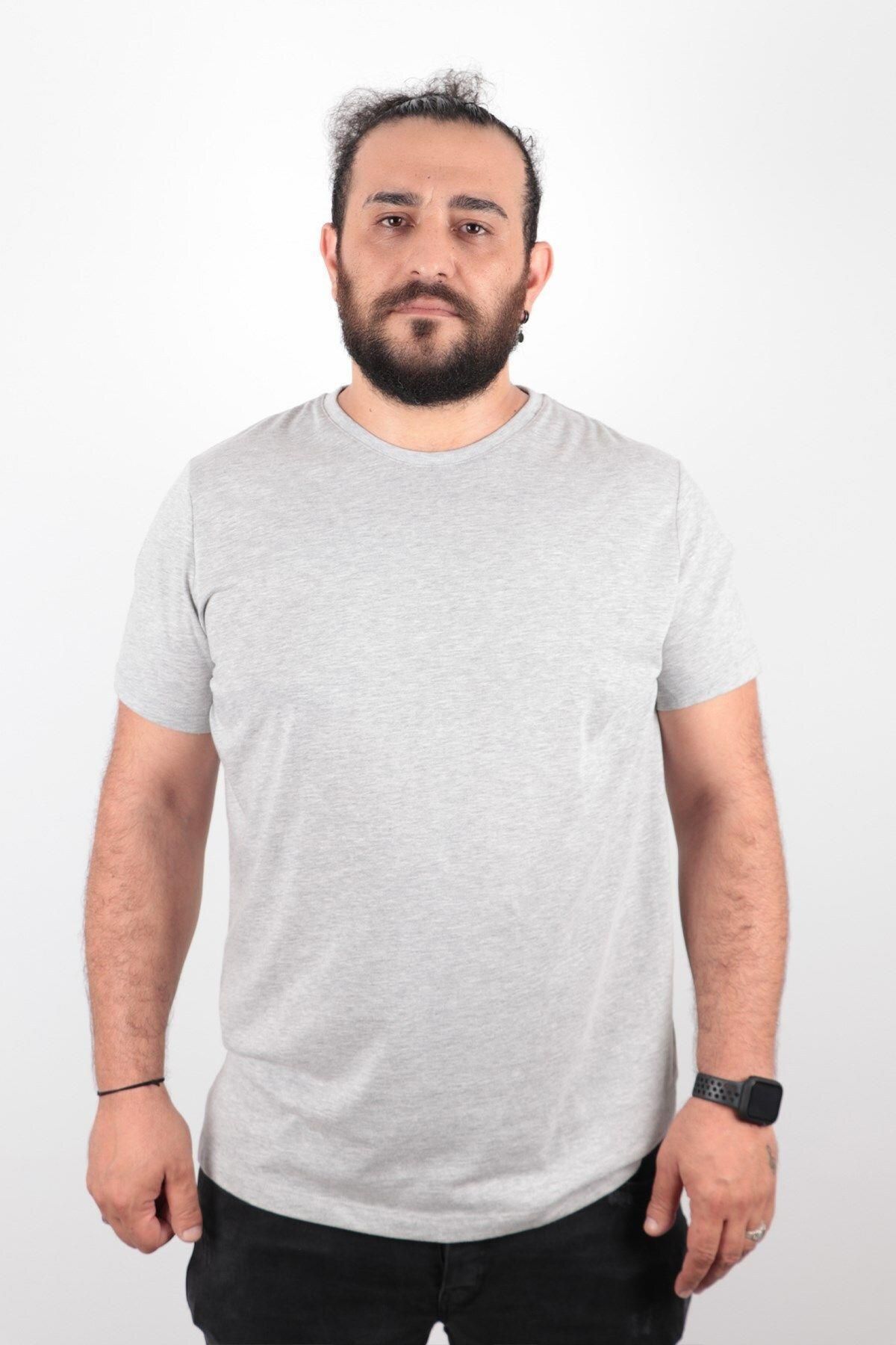 Rich-Μπλουζάκι Plus Size Basic 100% βαμβακερό μπλουζάκι 2