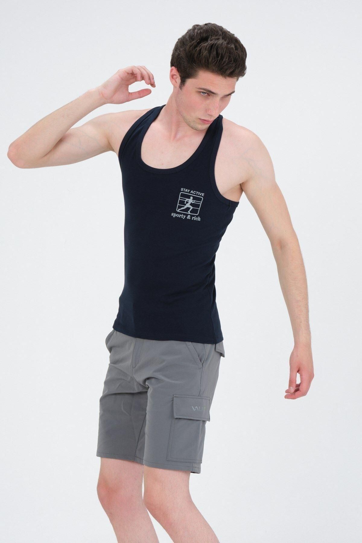 Rich-Men's Swimmer Cut Sports Tank Running Athlete Tank Top 3