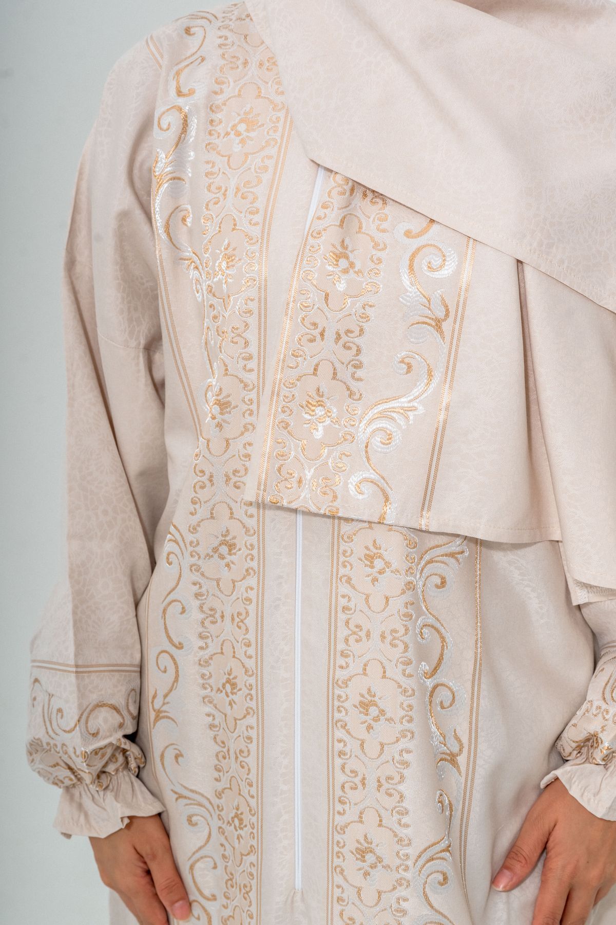 tulteks  Namaz Elbisesi Tek Parça Lüks Fermuarlı Kolay Giyilebilir - Görsel 3