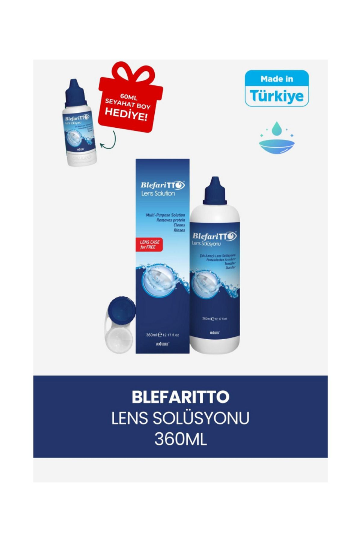 BLEFARİTTO-Blefaritto 360 ml Lens Solution Bag Size 60 ml Bag Size Gift Expiration Date: 01.2027 6