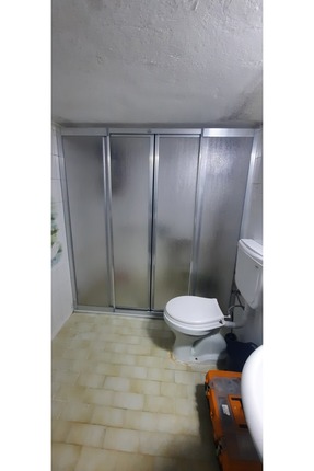 shop Girayduş 140cm-160cm Arası 2 Sabit 2 Sürgülü Parlak Profil Mika Duşakabin