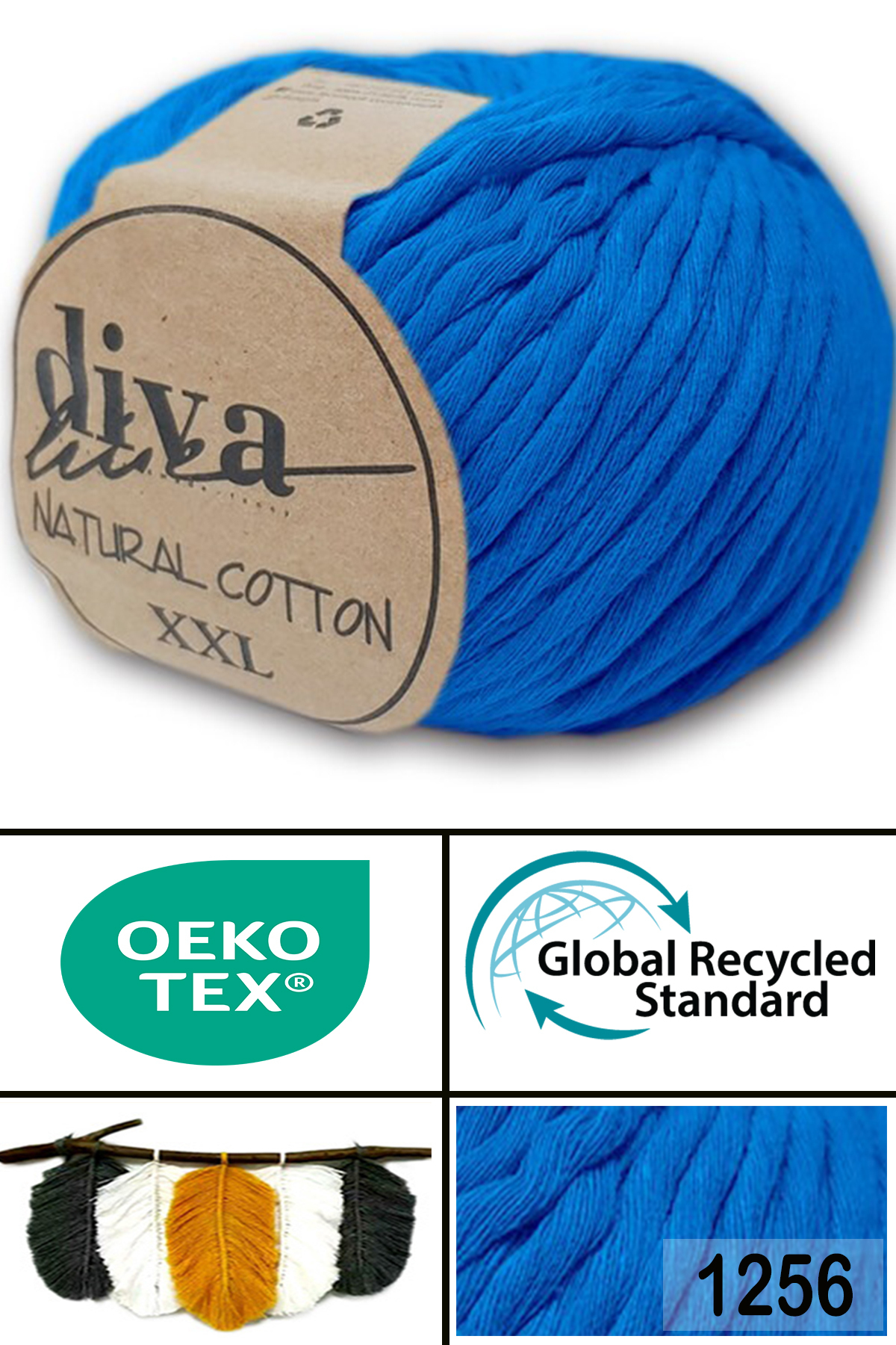 Diva Natural Cotton Xxl 1256 Blue