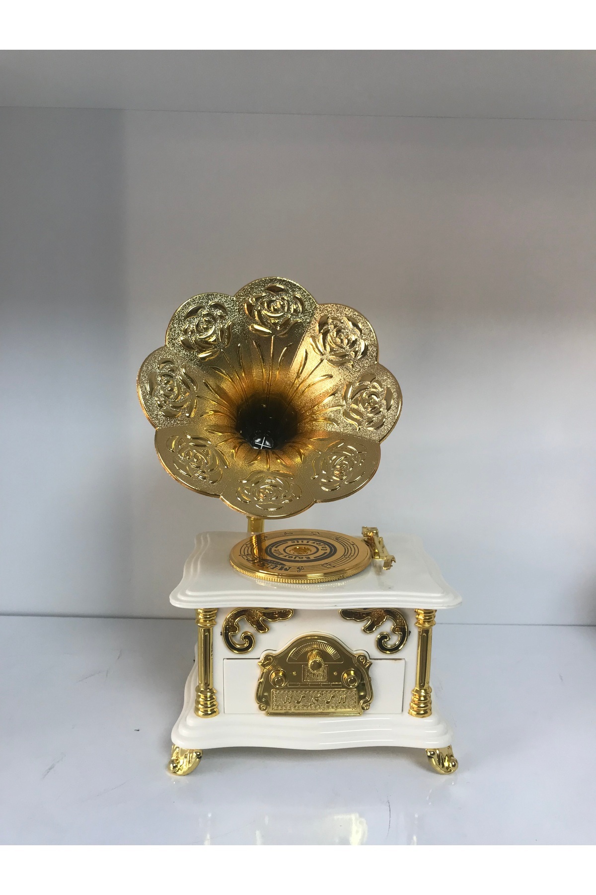 NOSTALJİM Dekoratif Plastik Gramofon Takı Çekmeceli - Fiyatı